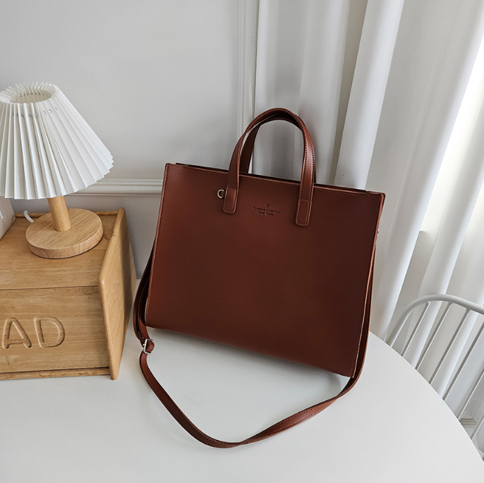 レザー調ビッグショルダーバッグストラップ付 | 詳細画像22