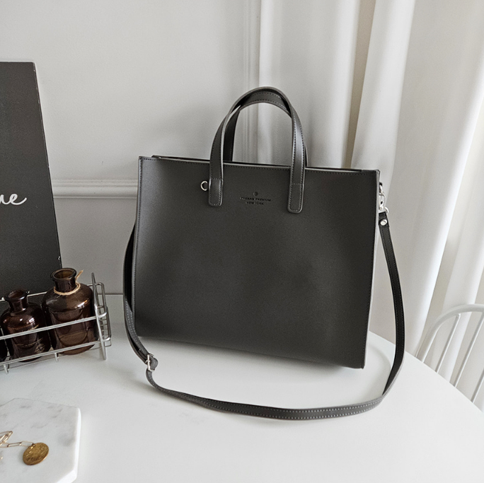 レザー調ビッグショルダーバッグストラップ付 | 詳細画像27