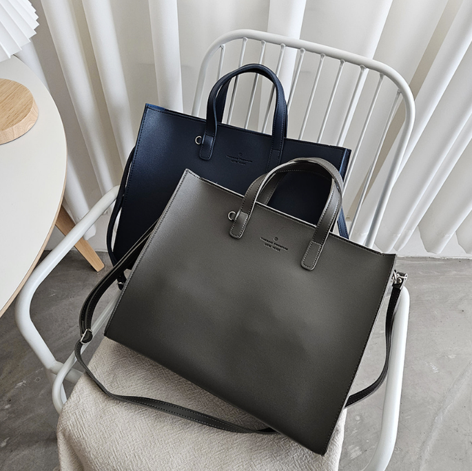 レザー調ビッグショルダーバッグストラップ付 | 詳細画像31