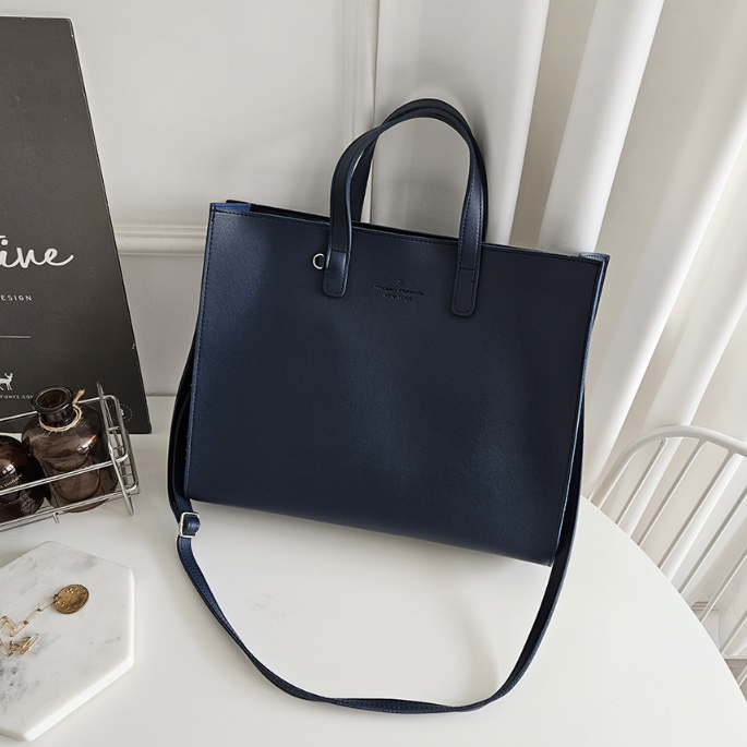 レザー調ビッグショルダーバッグストラップ付 | 詳細画像32