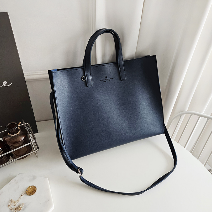 レザー調ビッグショルダーバッグストラップ付 | 詳細画像34