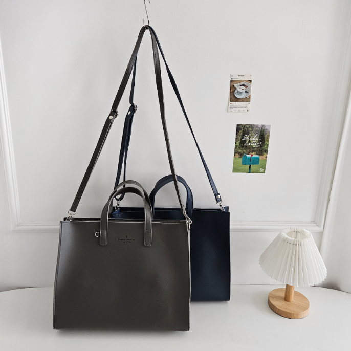 レザー調ビッグショルダーバッグストラップ付 | 詳細画像36