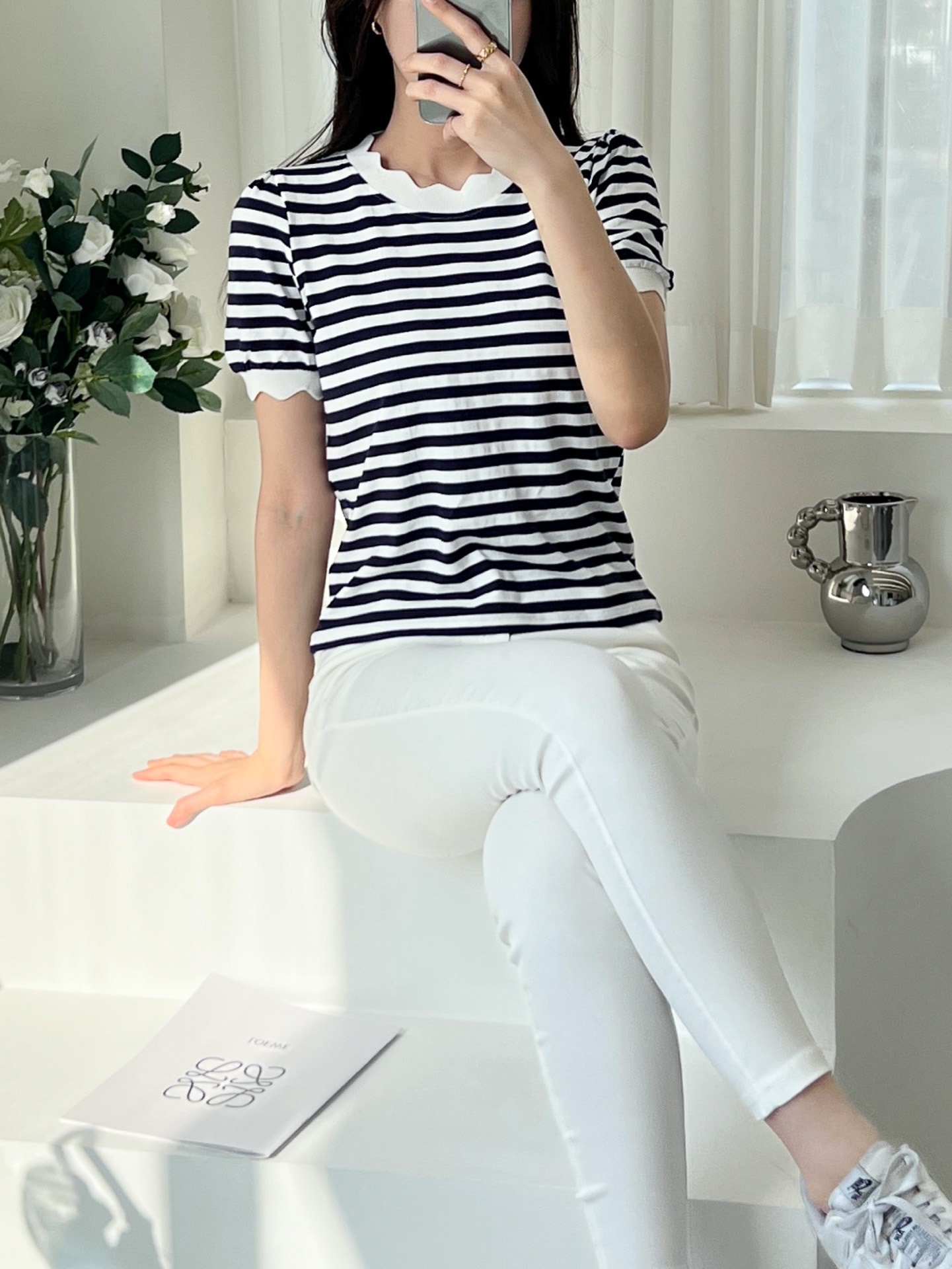 メロウ半袖ボーダーTシャツ | 詳細画像4