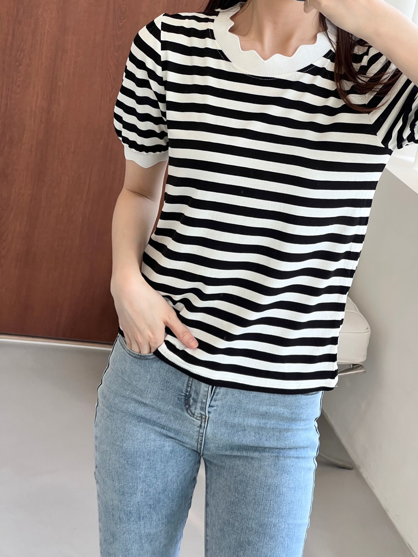 メロウ半袖ボーダーTシャツ | 詳細画像13