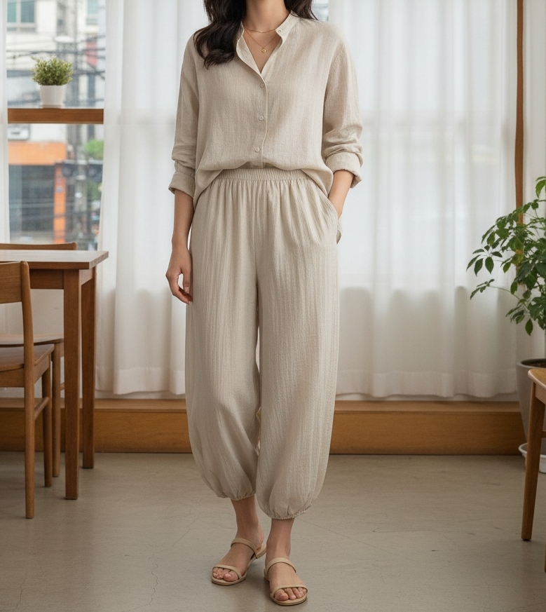 ポケットウエストゴムバルーンワイドパンツ | 詳細画像5