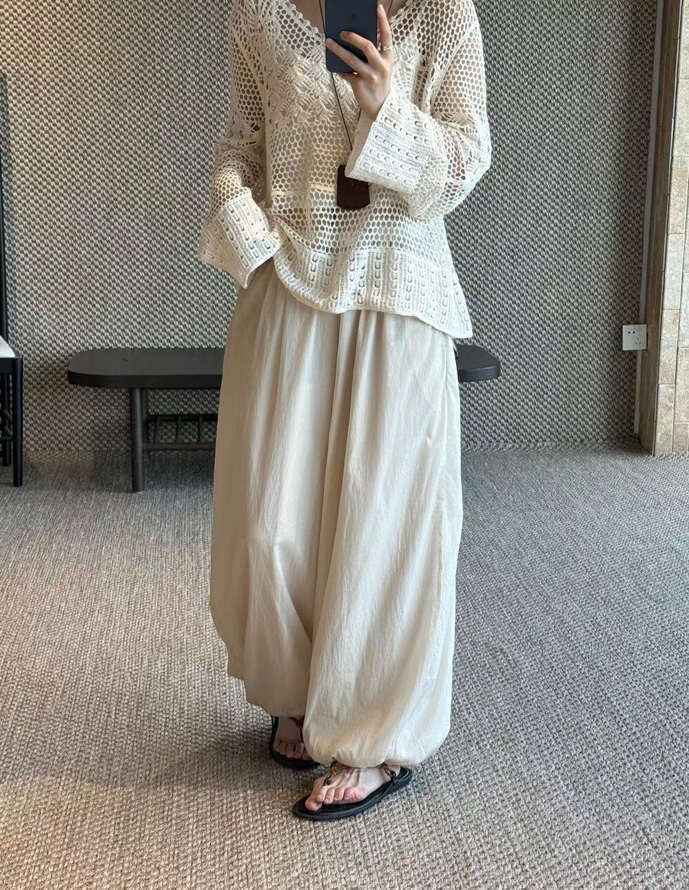 ポケットウエストゴムバルーンワイドパンツ | 詳細画像4