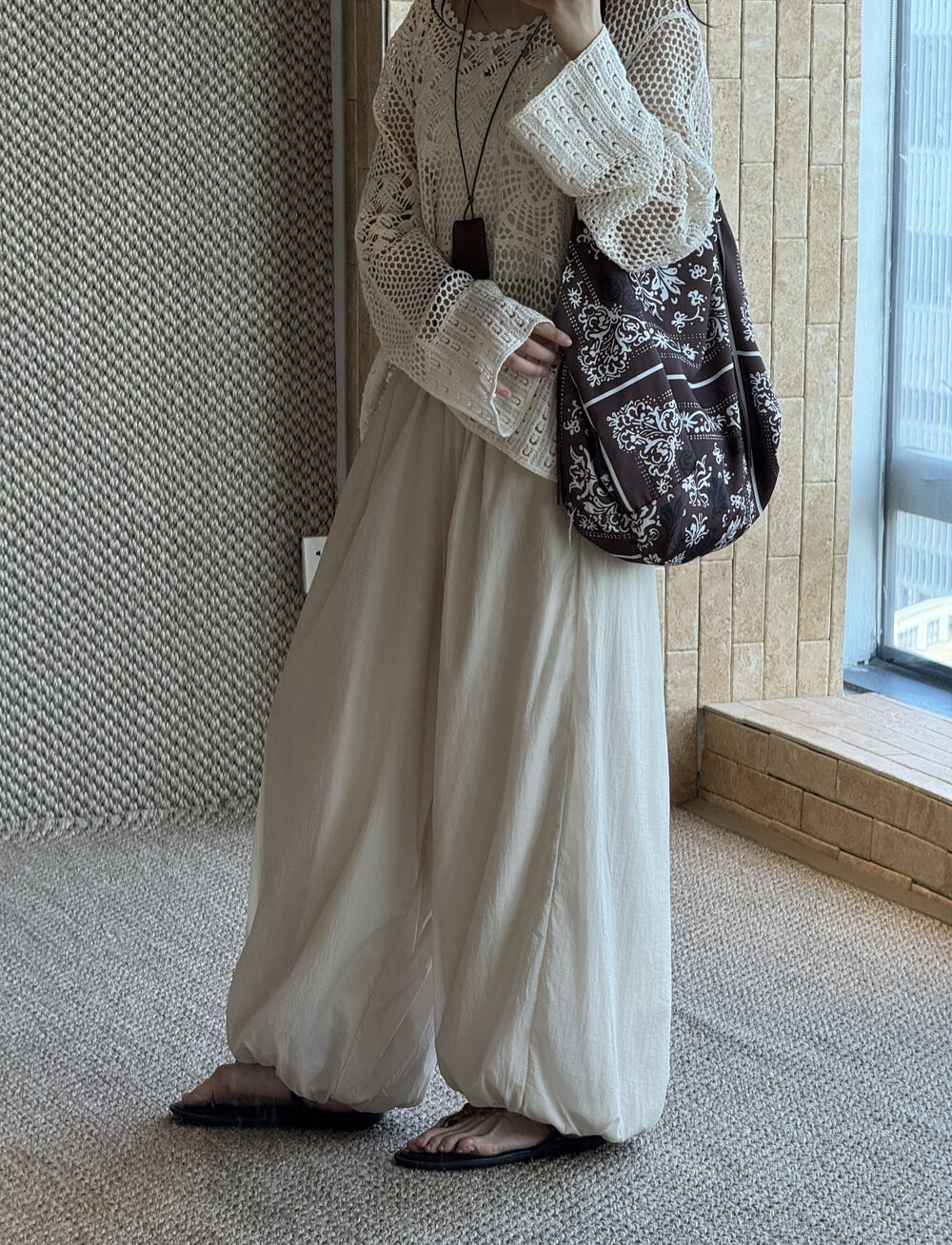 ポケットウエストゴムバルーンワイドパンツ | 詳細画像8