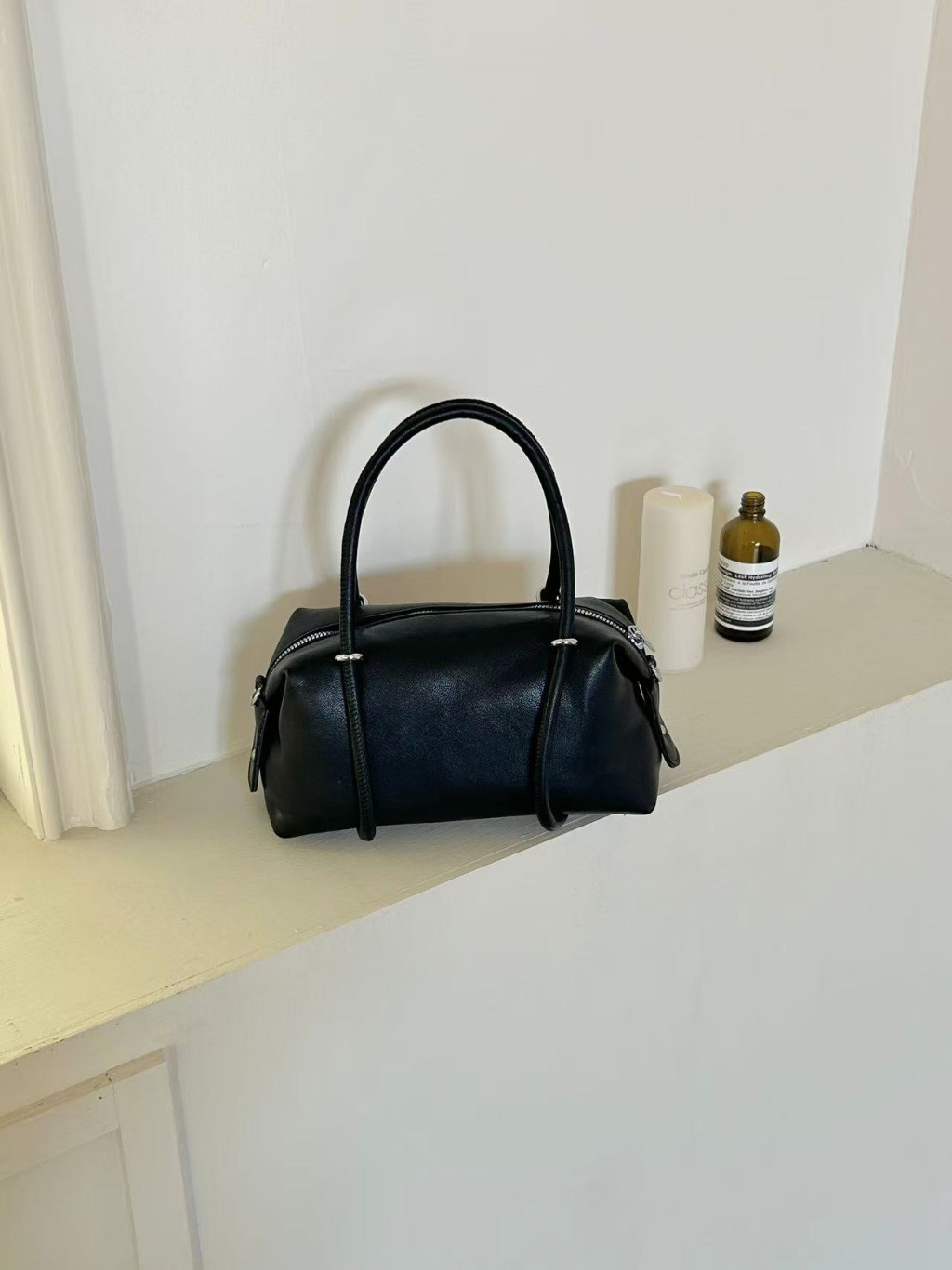 レザー調Hラインショルダーバッグ | 詳細画像12