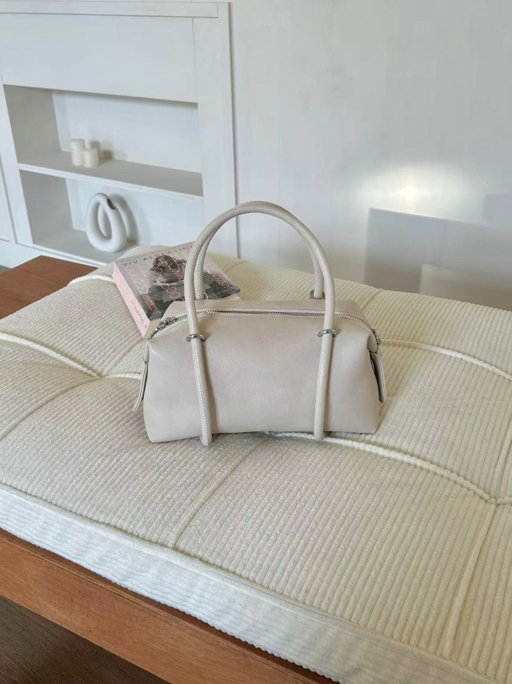 レザー調Hラインショルダーバッグ | 詳細画像13