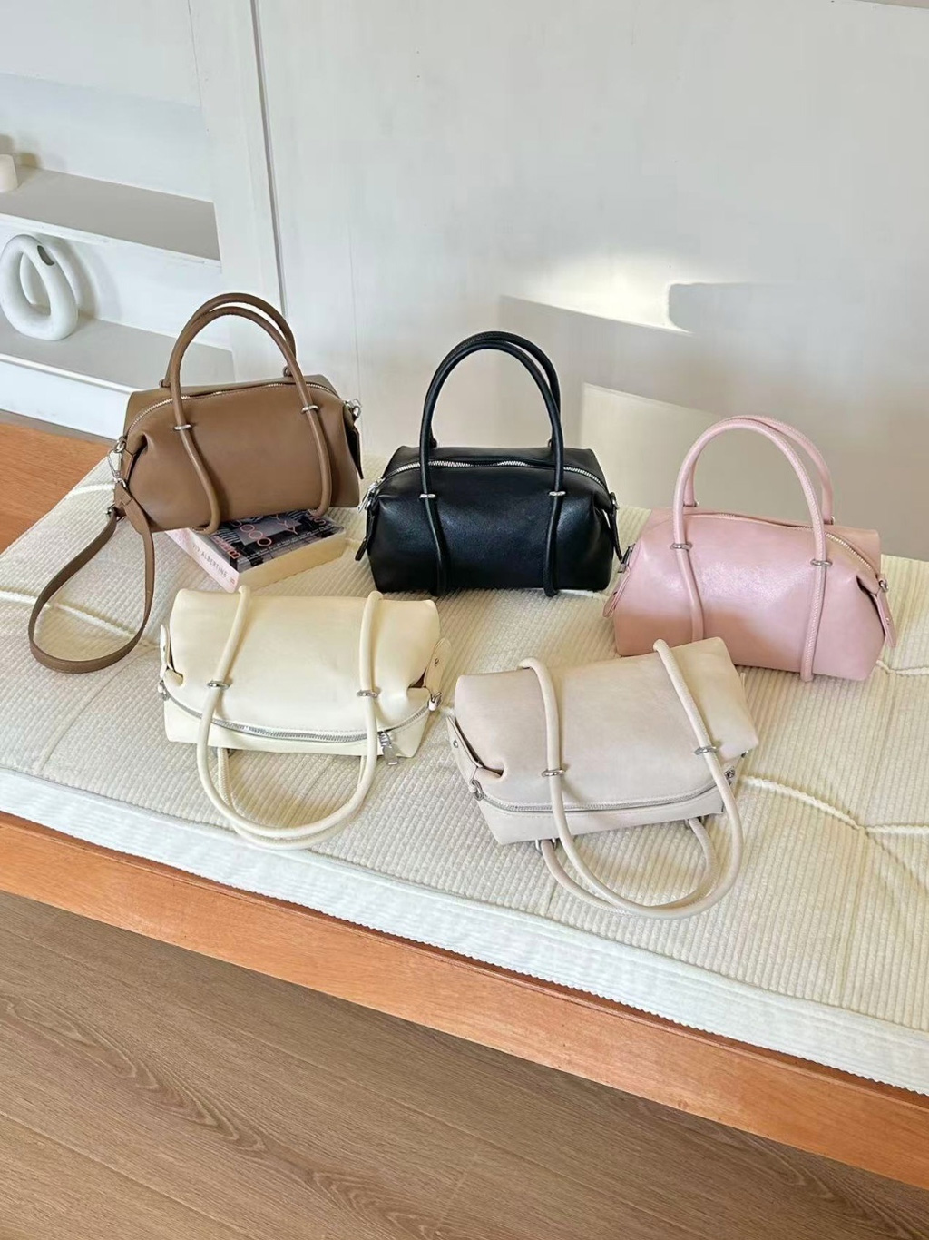 レザー調Hラインショルダーバッグ | 詳細画像15