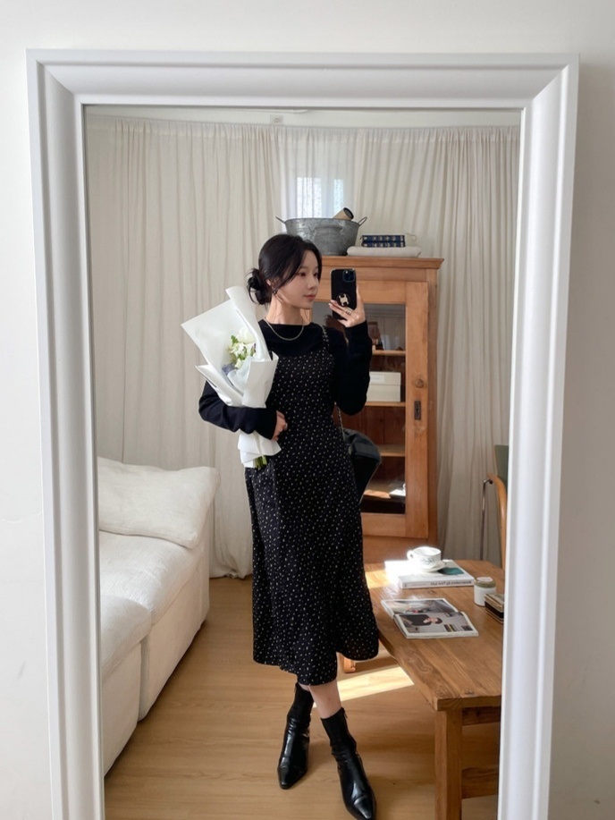 バックリボン小花柄キャミワンピース | 詳細画像6