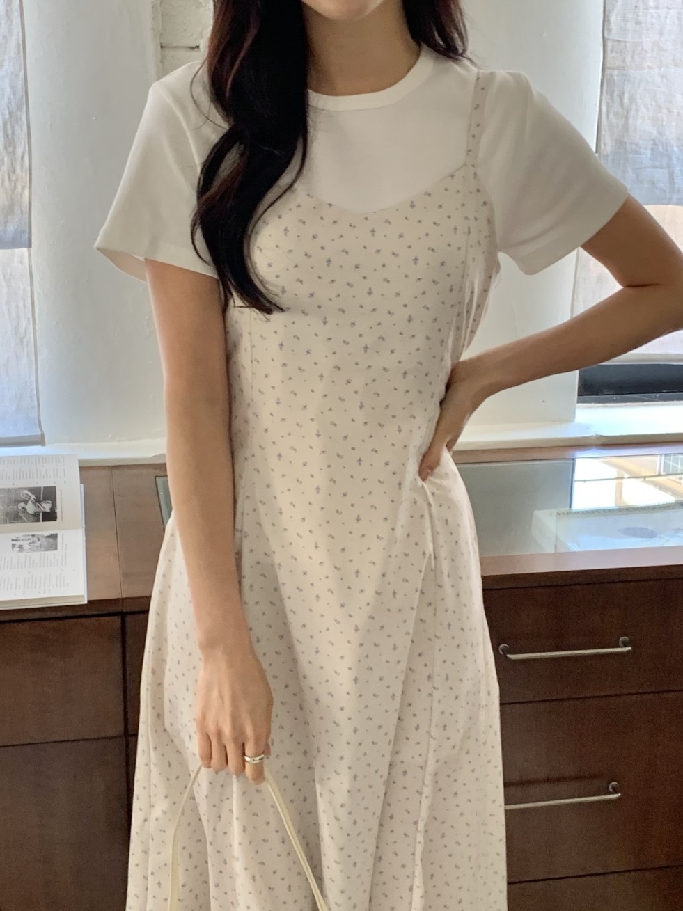 バックリボン小花柄キャミワンピース | 詳細画像18