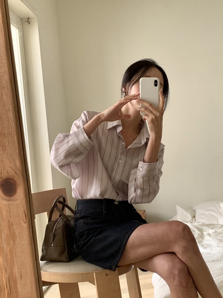 シースルーストライプシャツ | 詳細画像3