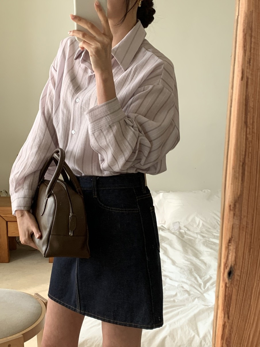 シースルーストライプシャツ | 詳細画像5