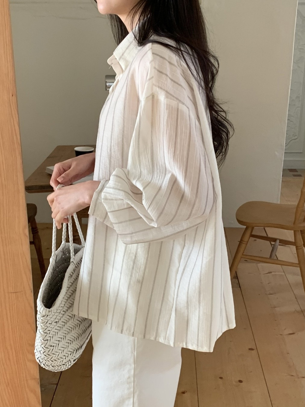 シースルーストライプシャツ | 詳細画像11