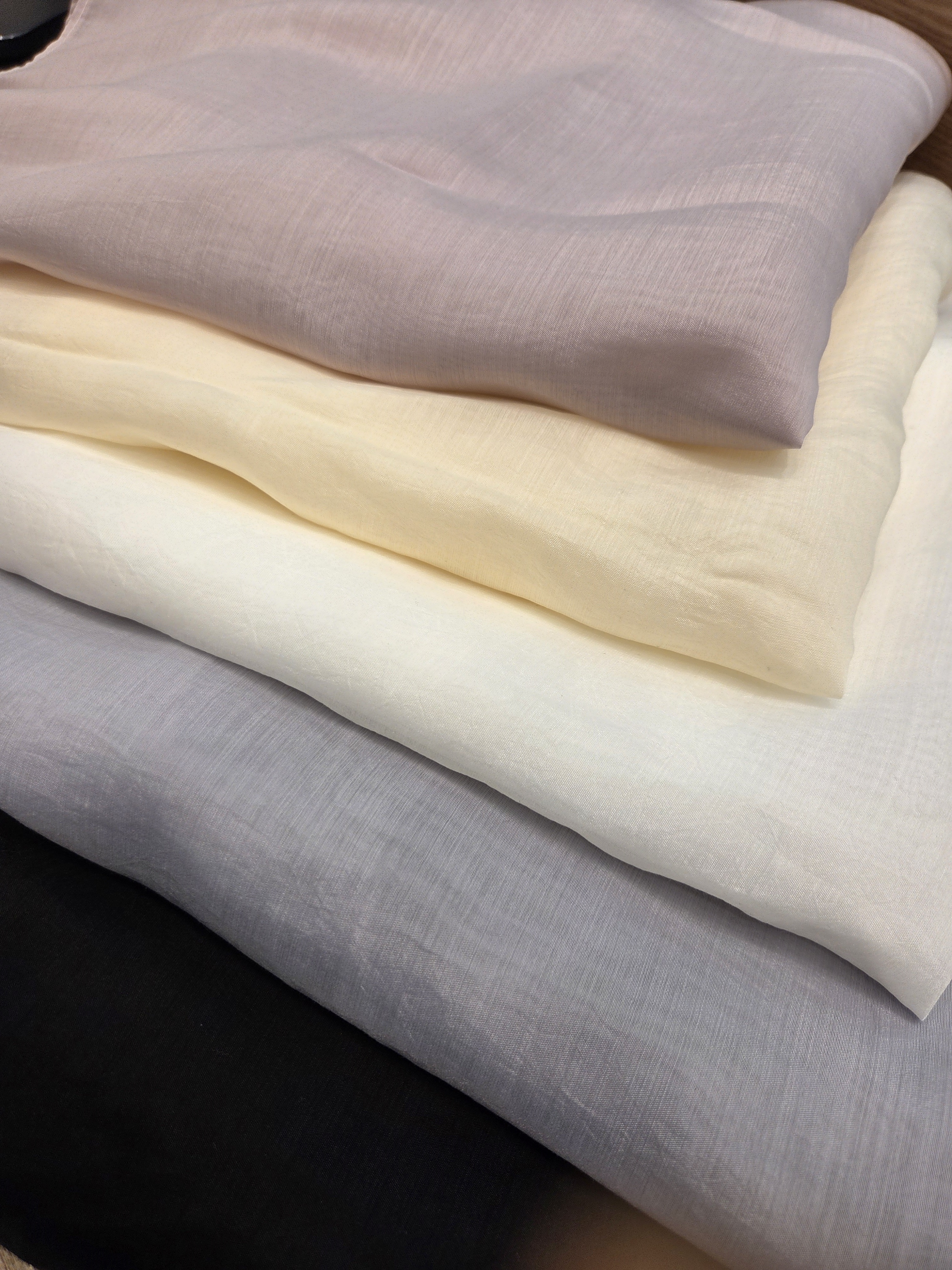 シースルーラウンドネックラップ調長袖ブラウスストラップ付 | 詳細画像21