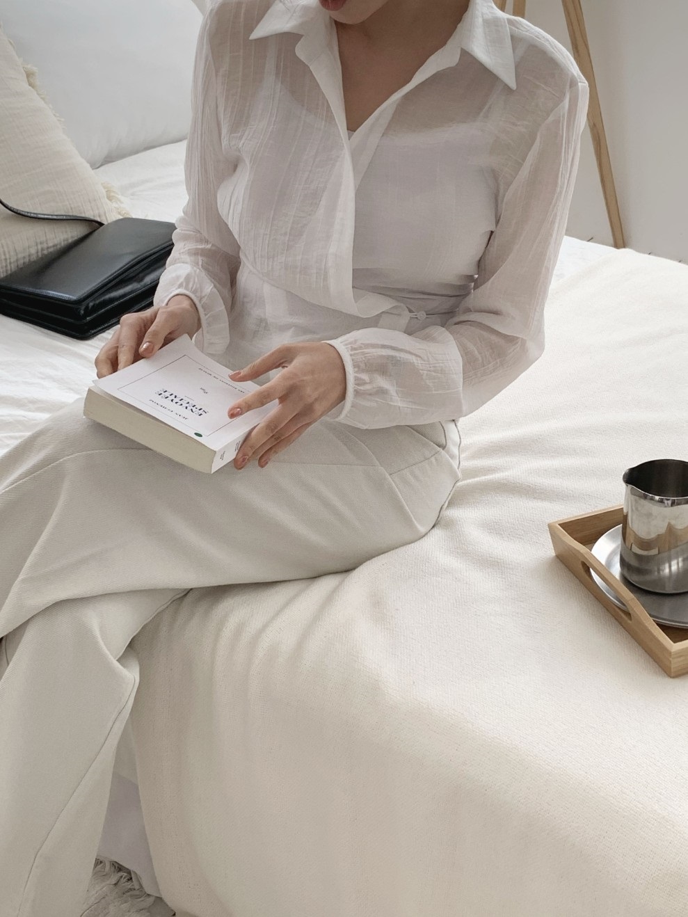 ラップオープンカラー長袖ブラウス | 詳細画像28