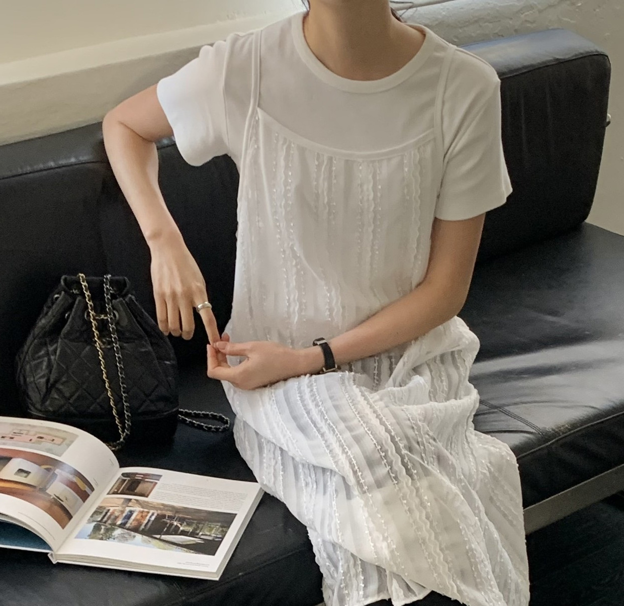 レースロングビスチェワンピース | 詳細画像4