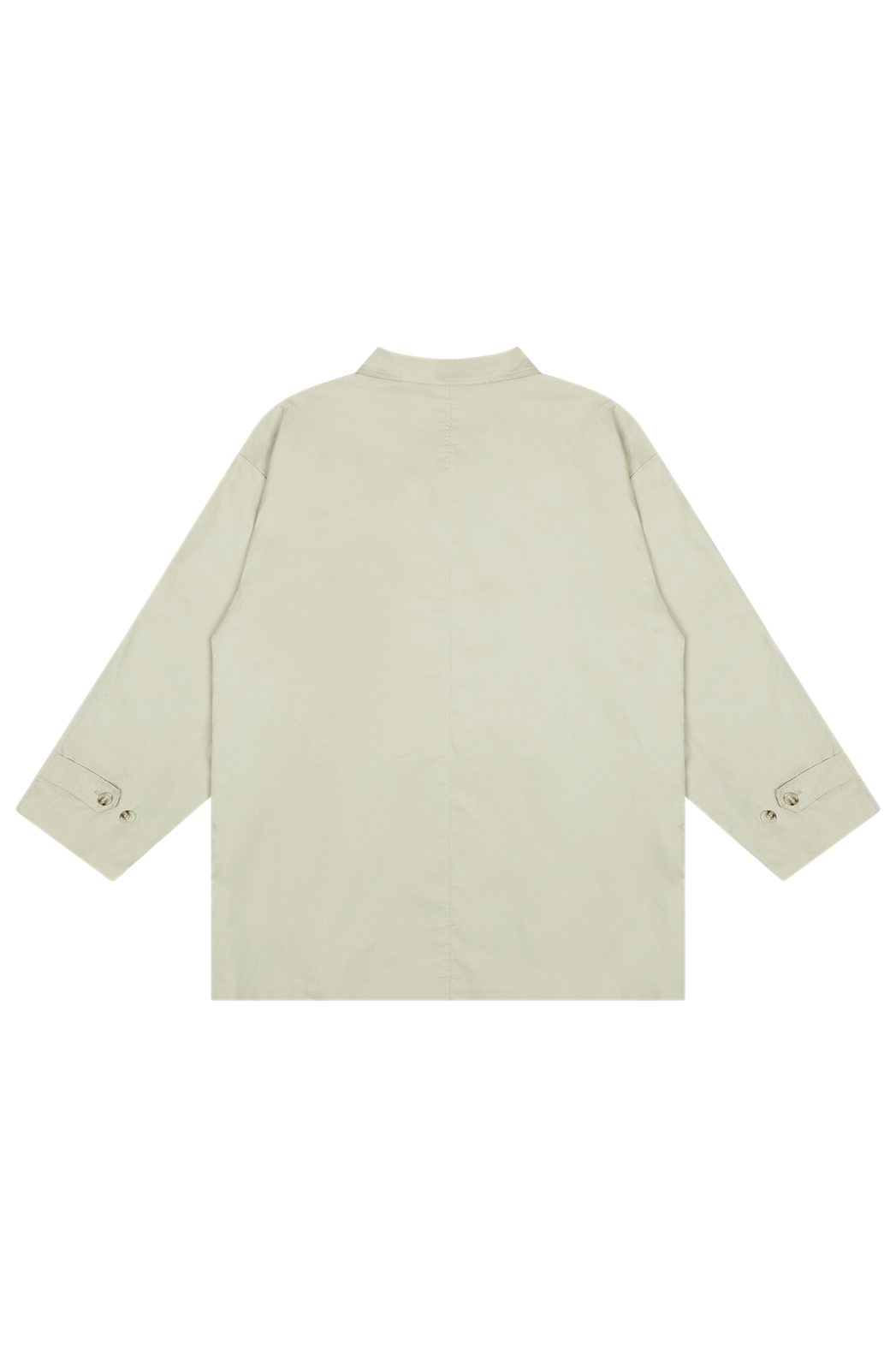 ベロアコットンボタンハイネックハーフ無地コート春秋 | 詳細画像23