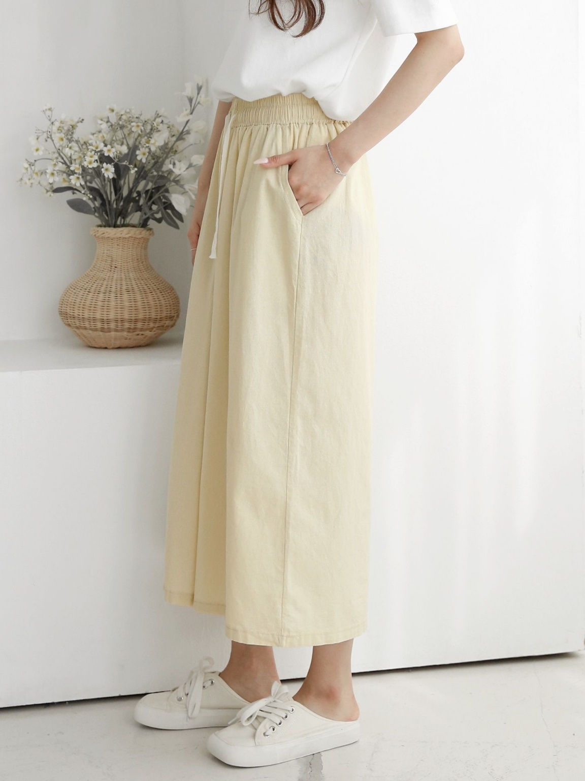 ウエストゴムワイド七分丈パンツ | 詳細画像5