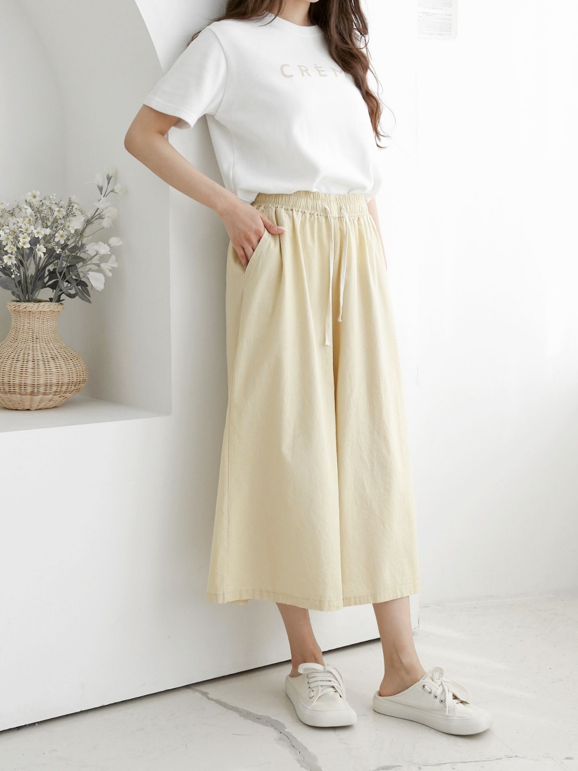 ウエストゴムワイド七分丈パンツ | 詳細画像7