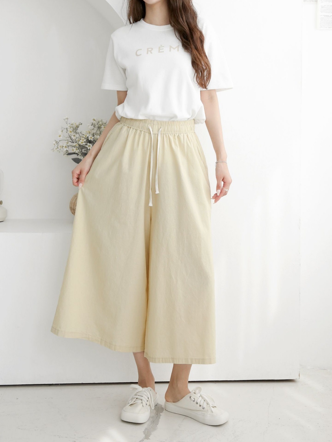 ウエストゴムワイド七分丈パンツ | 詳細画像8
