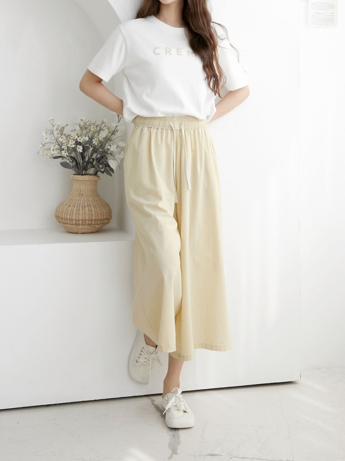 ウエストゴムワイド七分丈パンツ | 詳細画像9