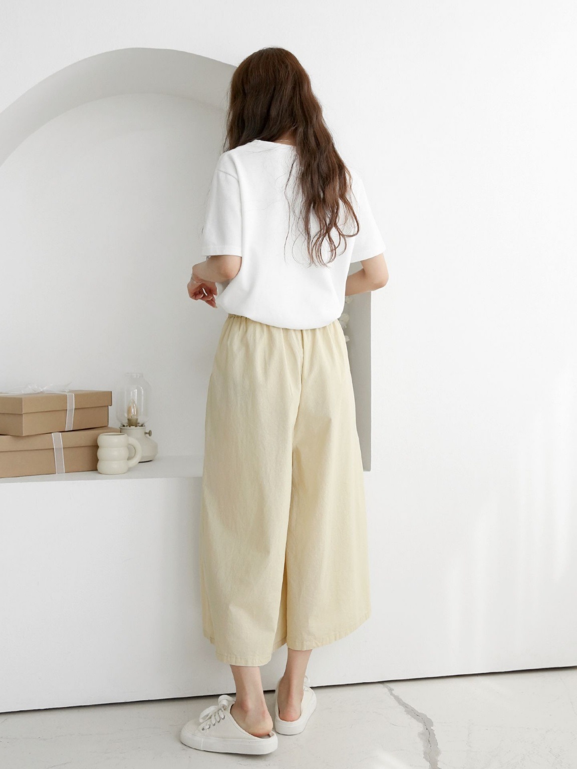 ウエストゴムワイド七分丈パンツ | 詳細画像10