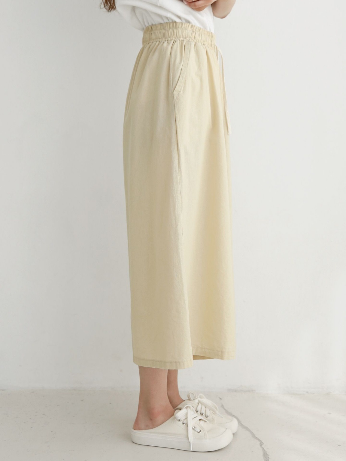 ウエストゴムワイド七分丈パンツ | 詳細画像12