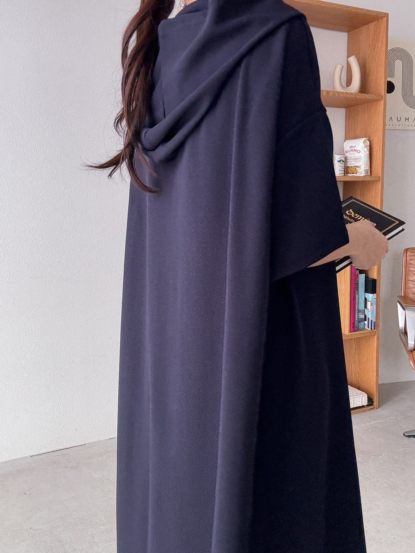 ジップアップフードロング長袖ワンピース | 詳細画像10