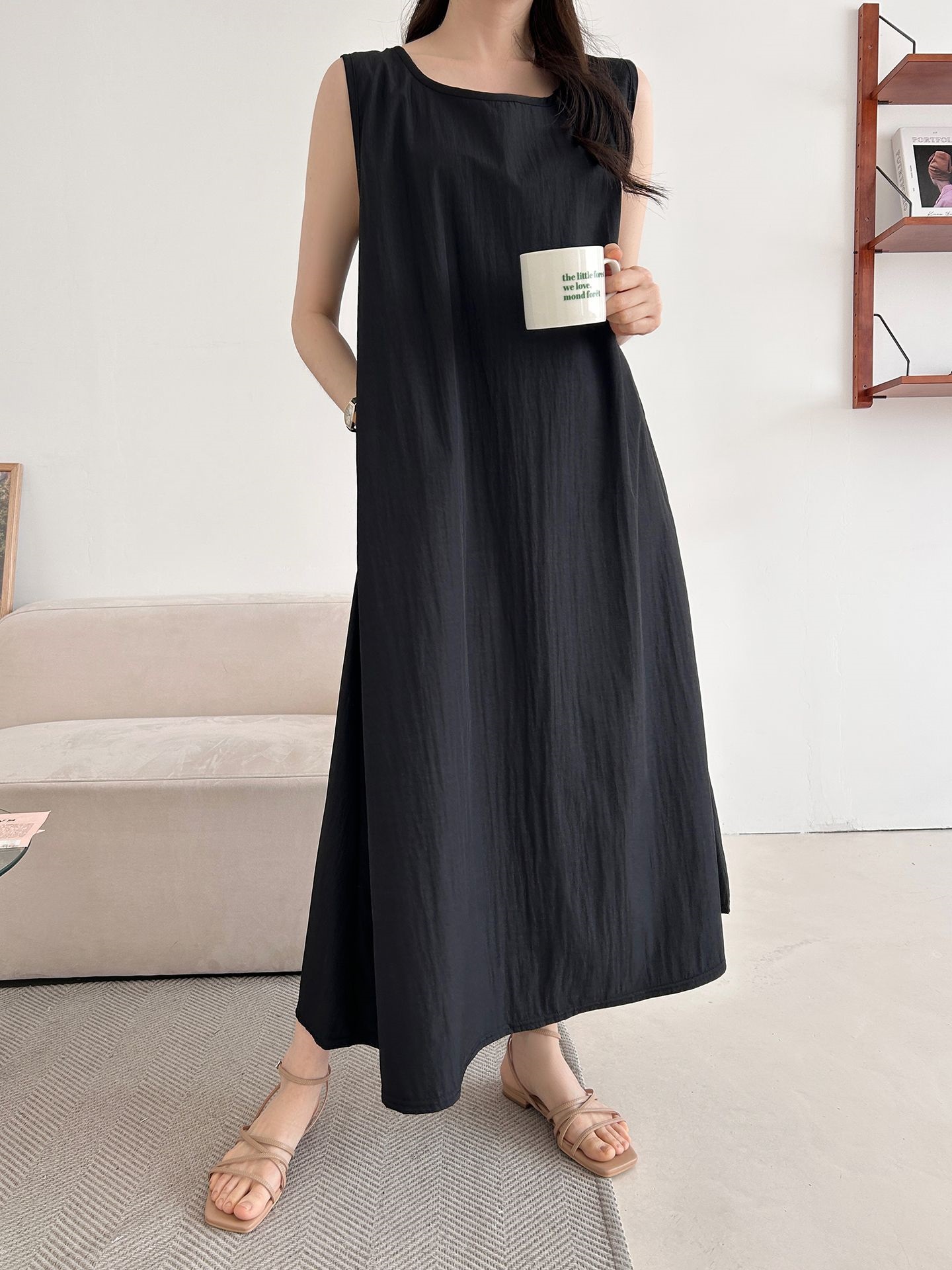 フードロング半袖ワンピース | 詳細画像11