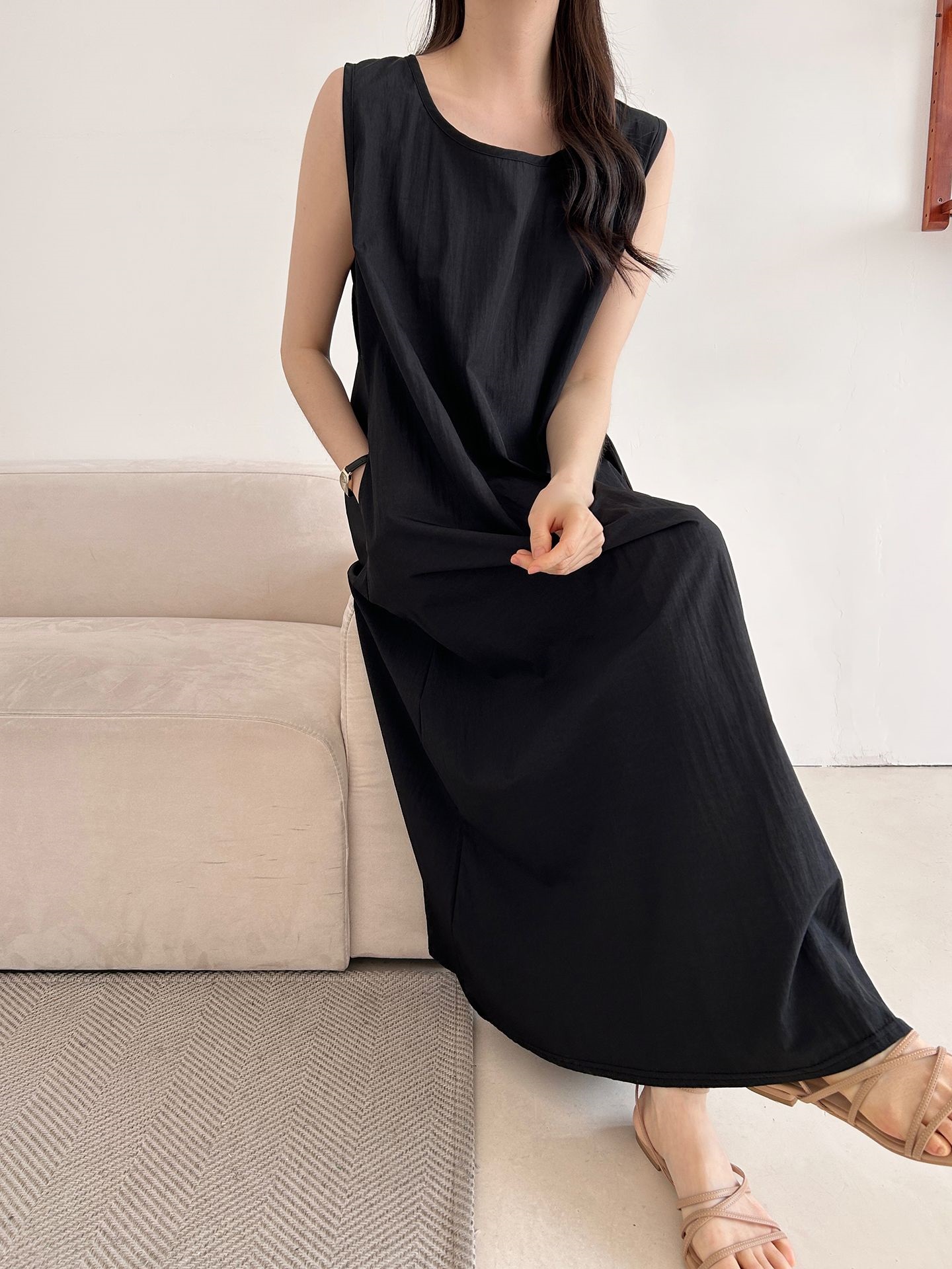 フードロング半袖ワンピース | 詳細画像12