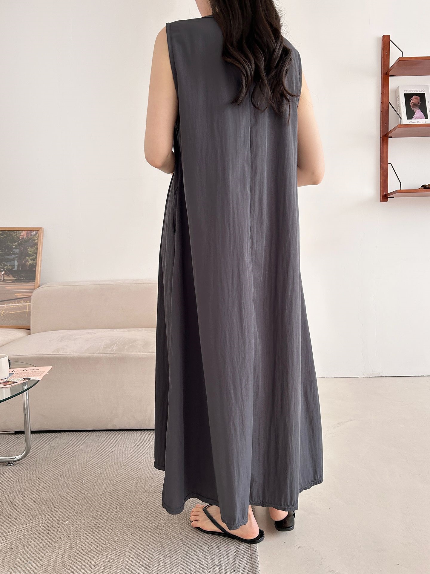 フードロング半袖ワンピース | 詳細画像27