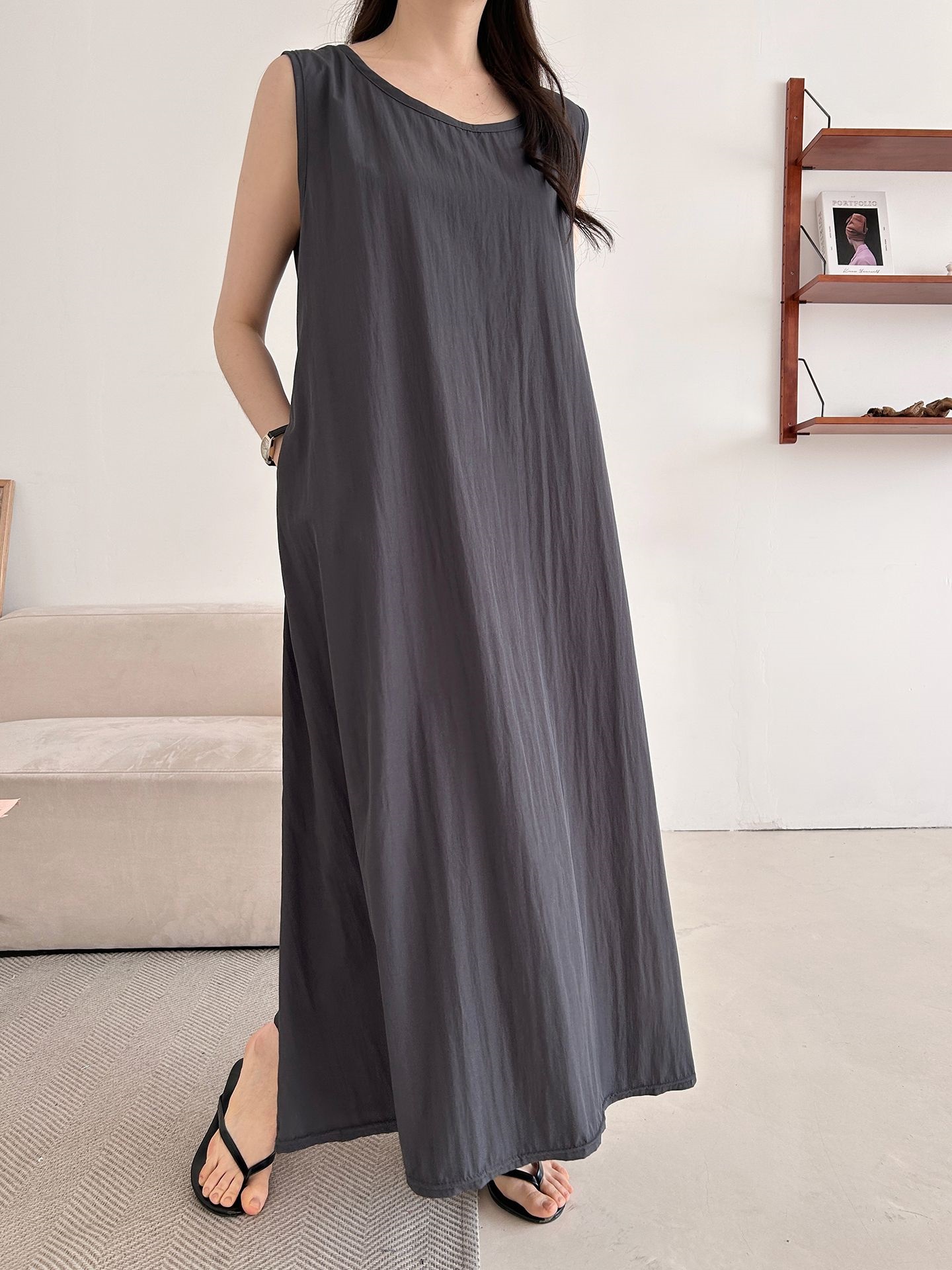 フードロング半袖ワンピース | 詳細画像25