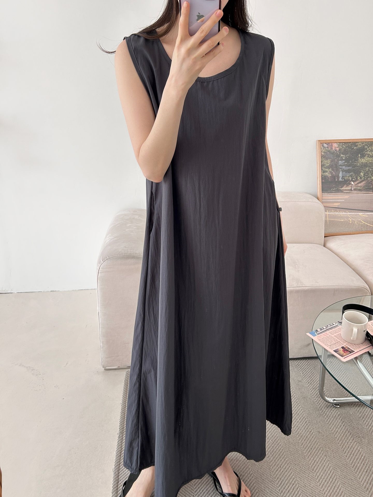 フードロング半袖ワンピース | 詳細画像24