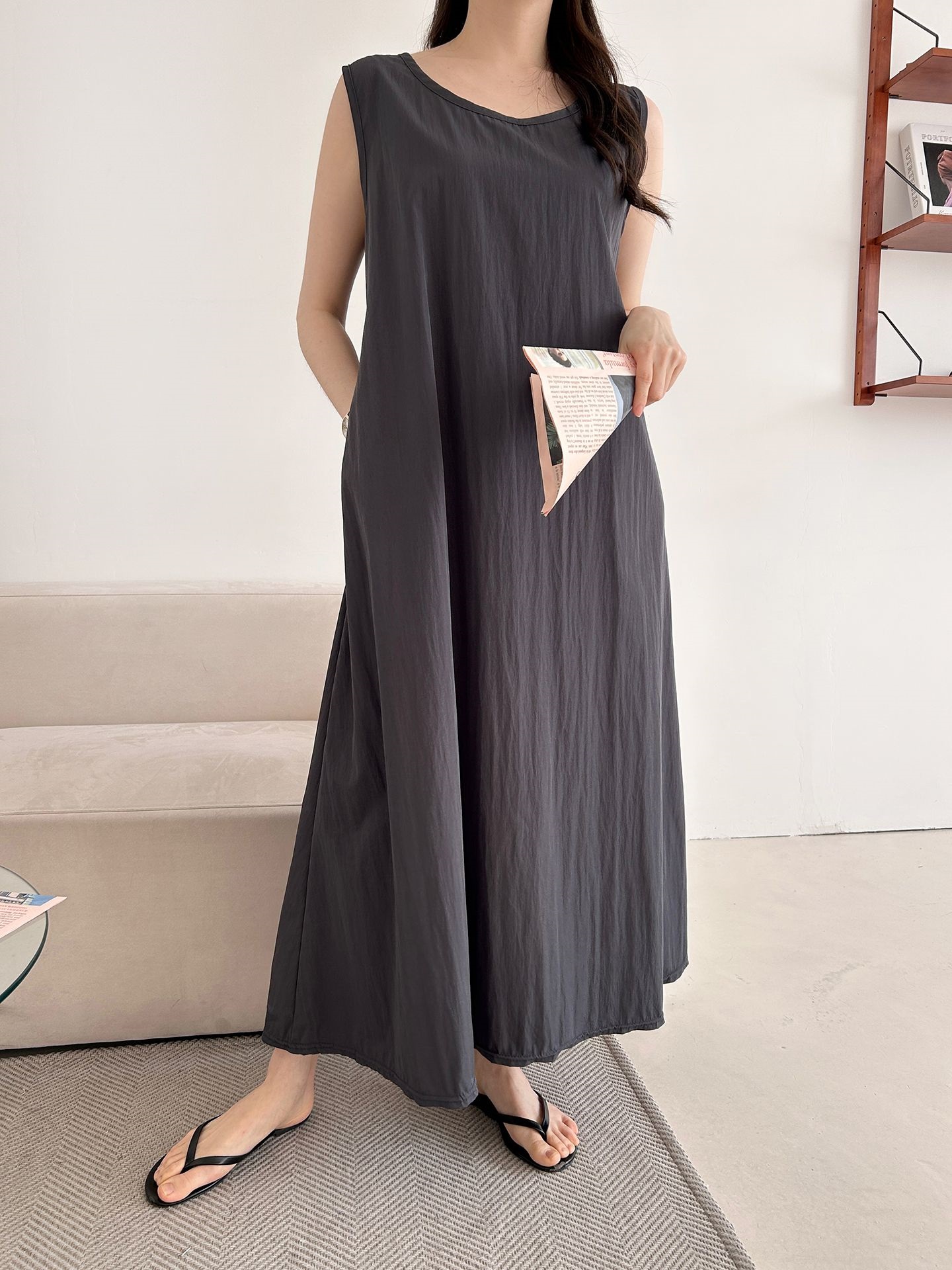 フードロング半袖ワンピース | 詳細画像28