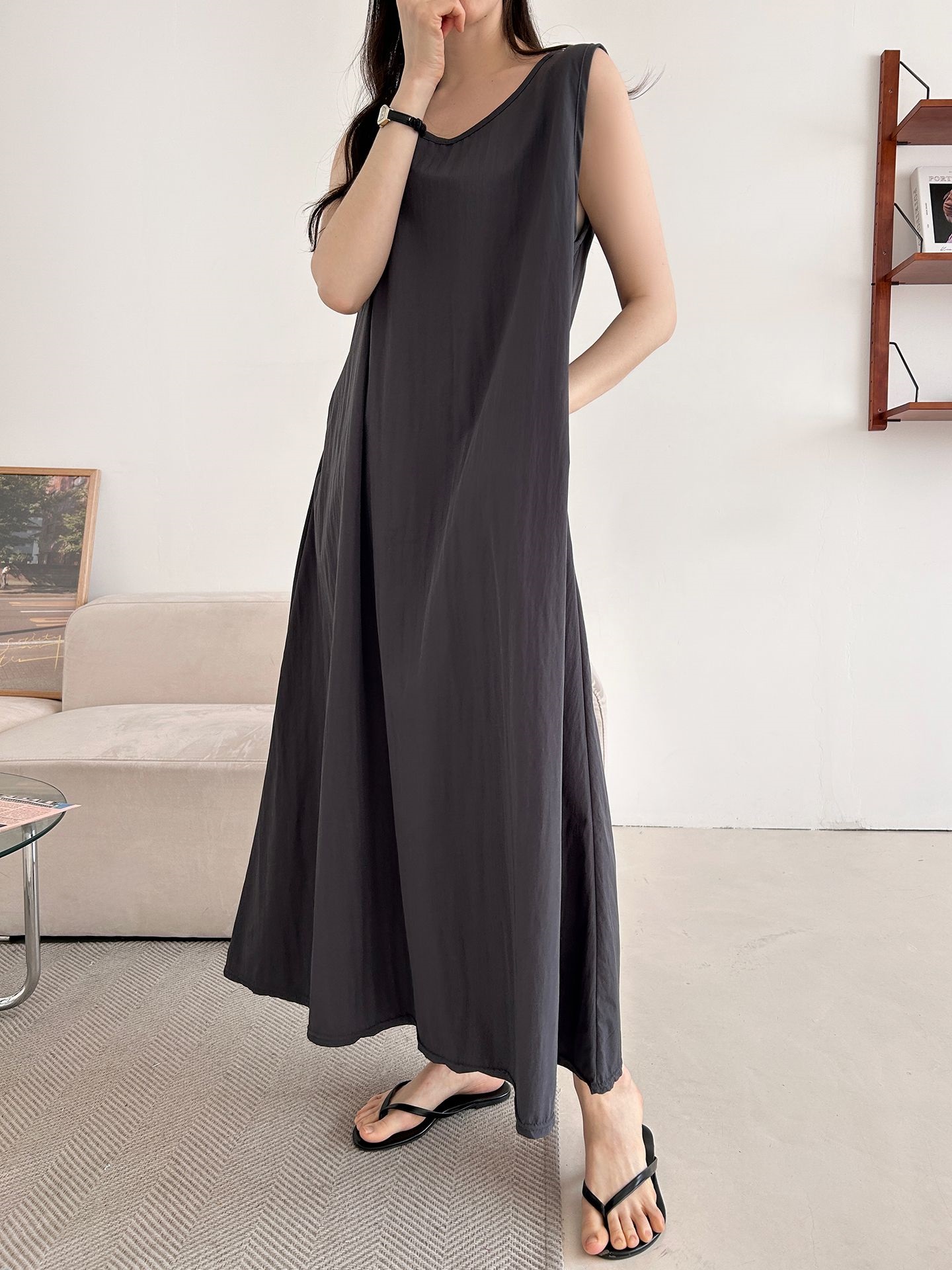 フードロング半袖ワンピース | 詳細画像33