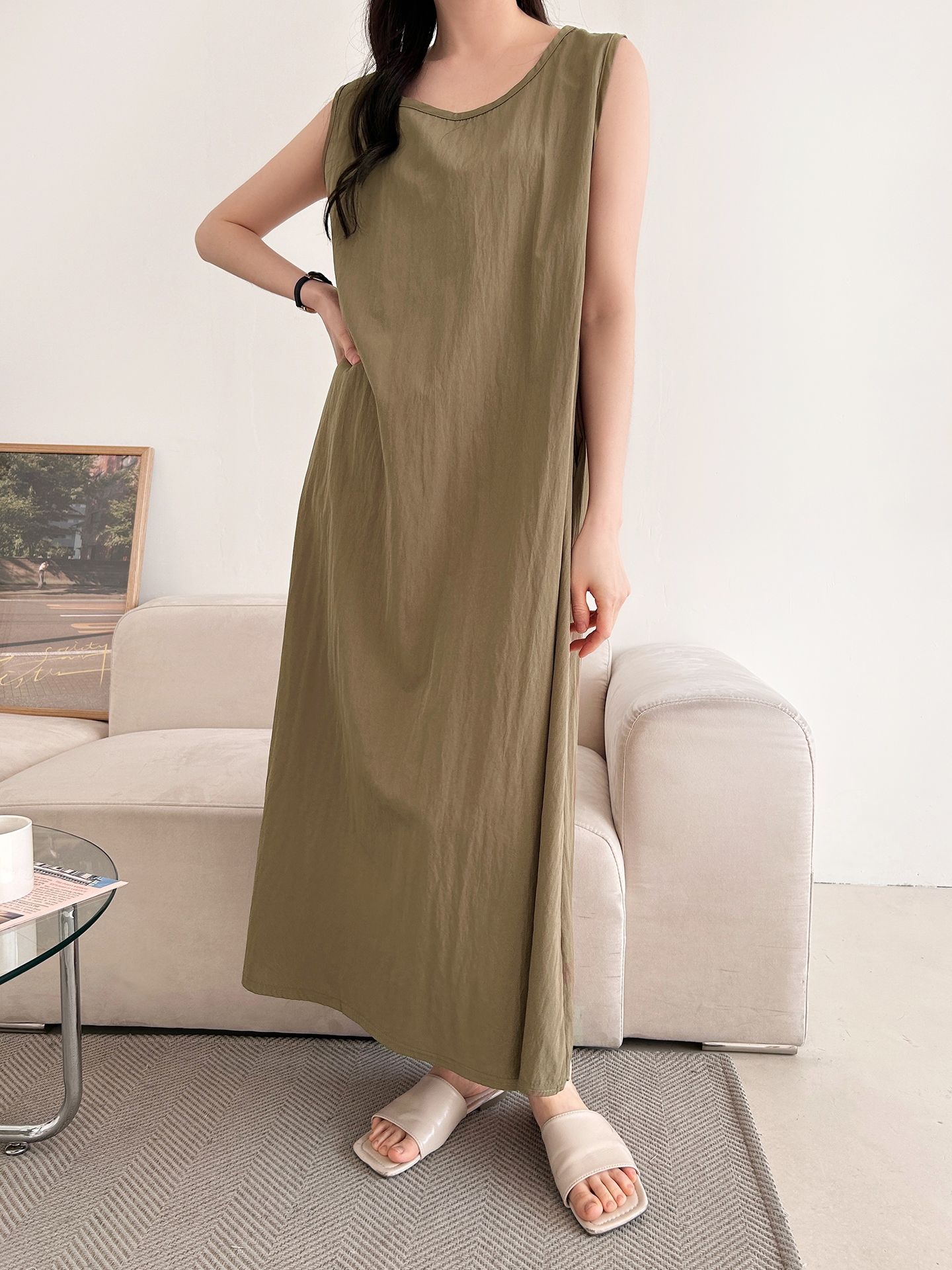 フードロング半袖ワンピース | 詳細画像15