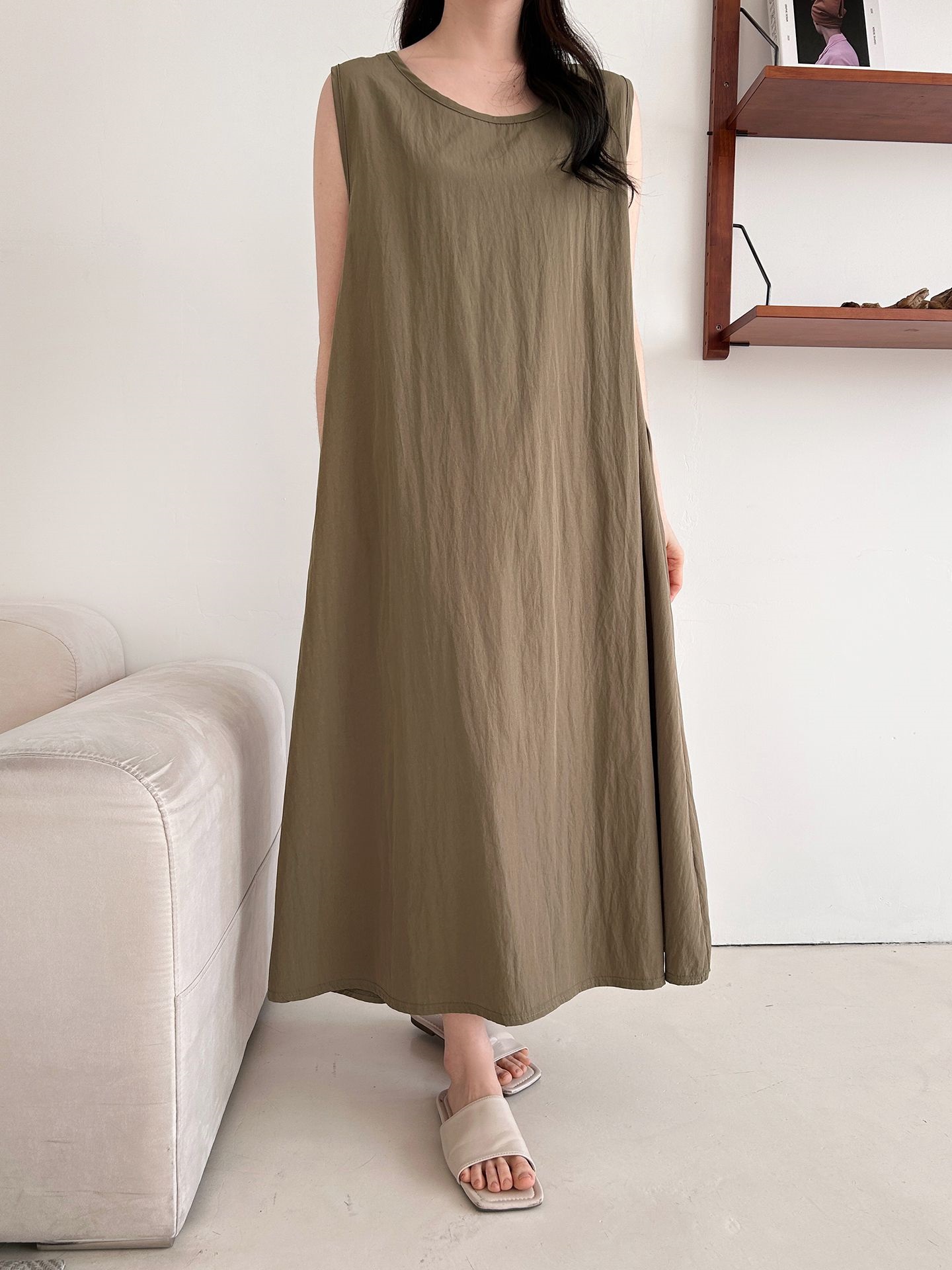 フードロング半袖ワンピース | 詳細画像14