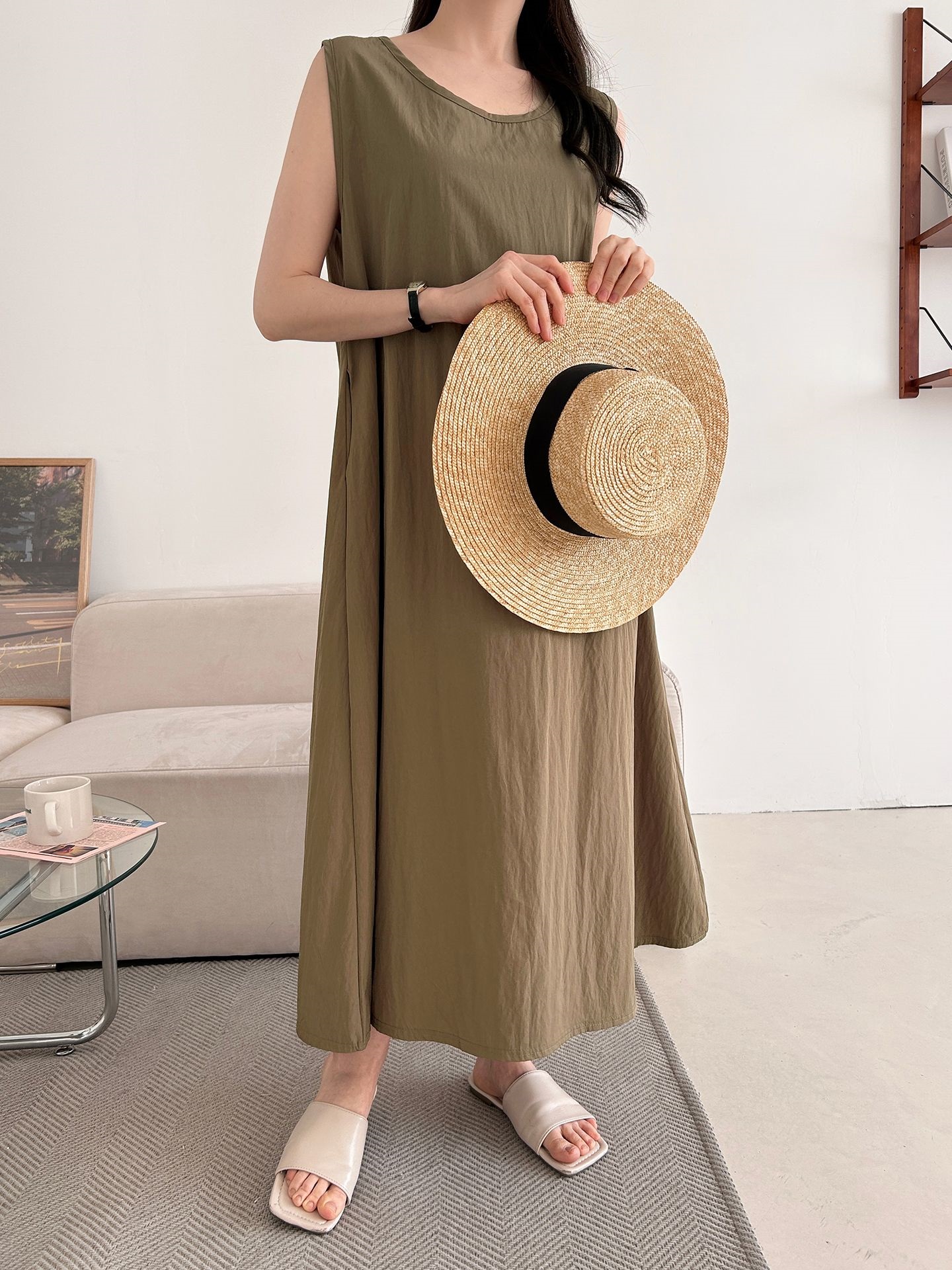 フードロング半袖ワンピース | 詳細画像13