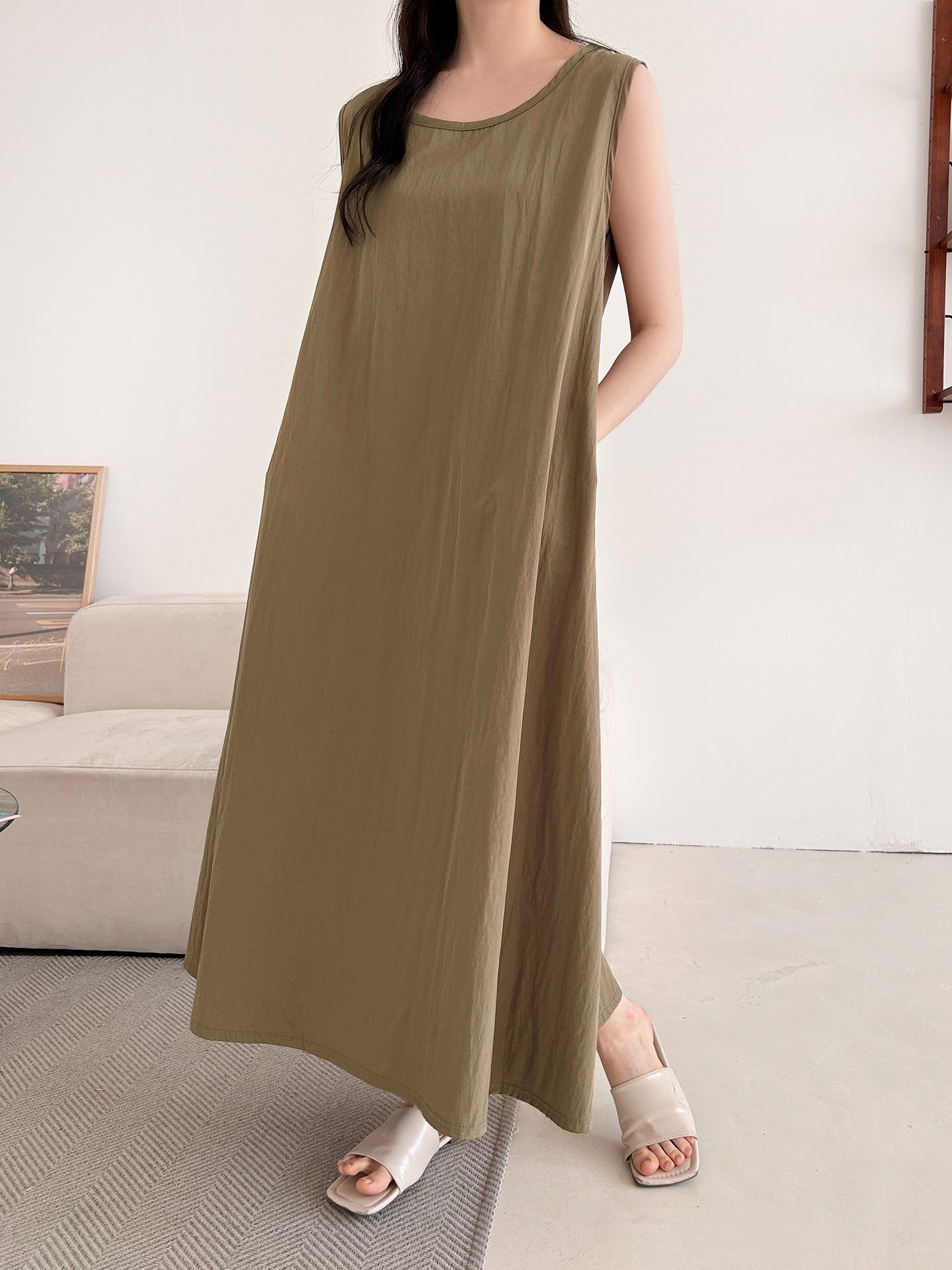 フードロング半袖ワンピース | 詳細画像17