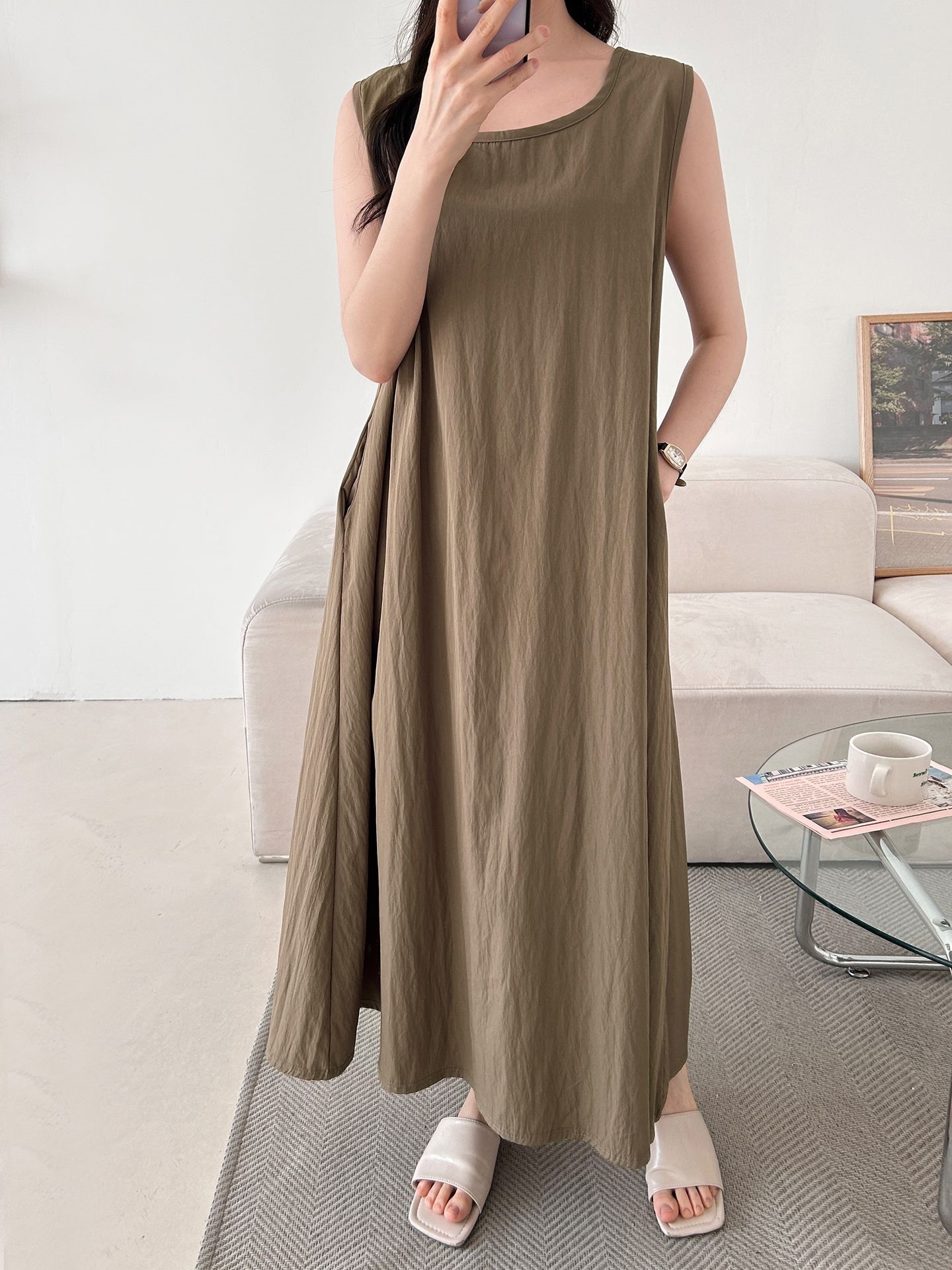 フードロング半袖ワンピース | 詳細画像22