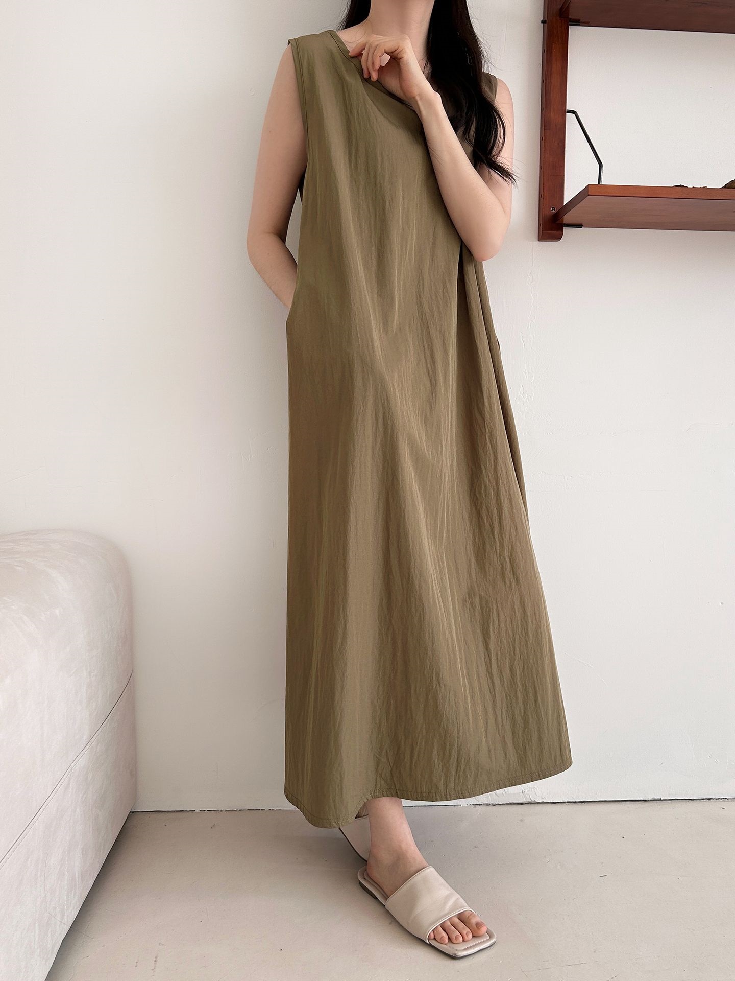 フードロング半袖ワンピース | 詳細画像20