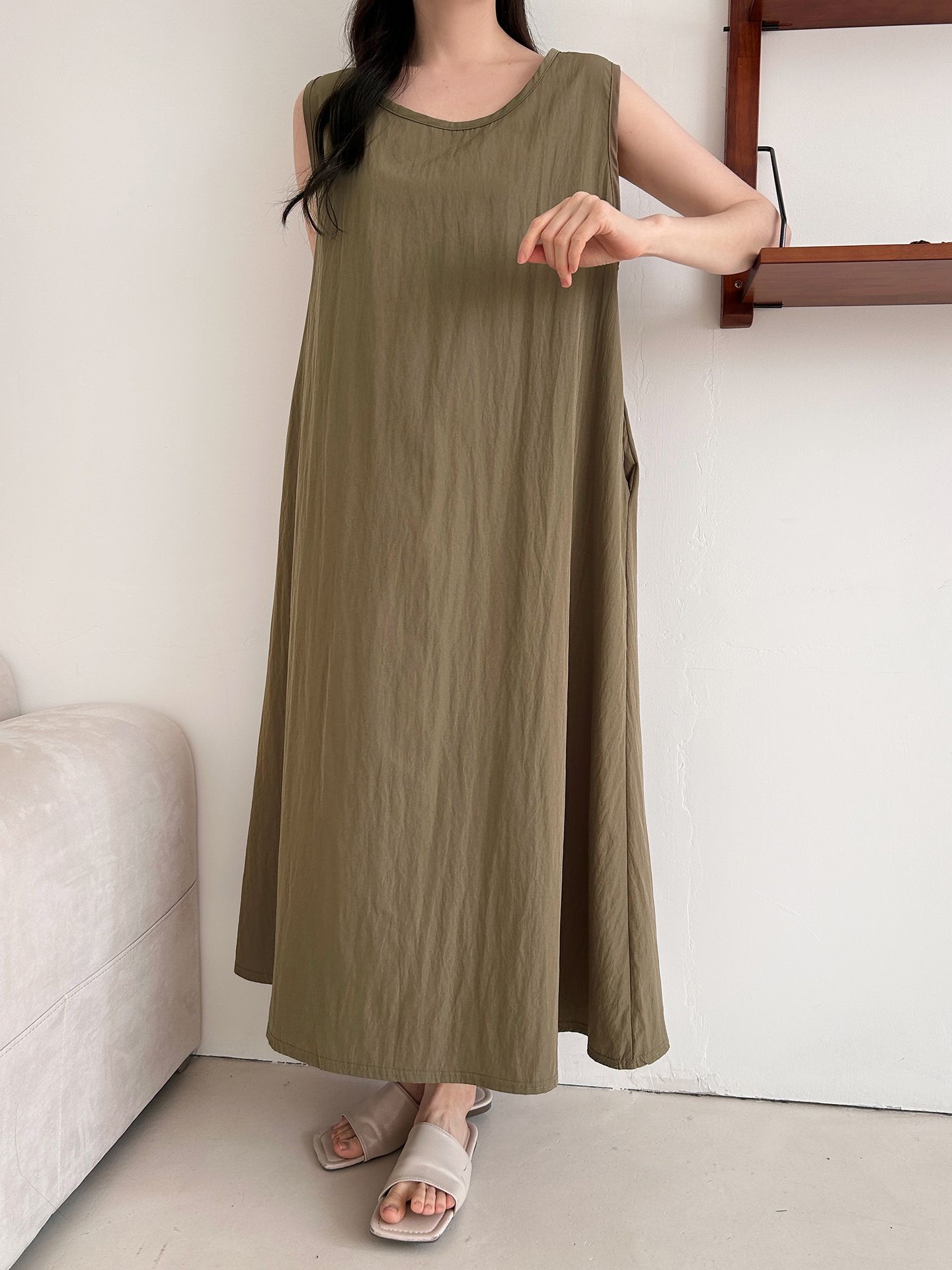 フードロング半袖ワンピース | 詳細画像19