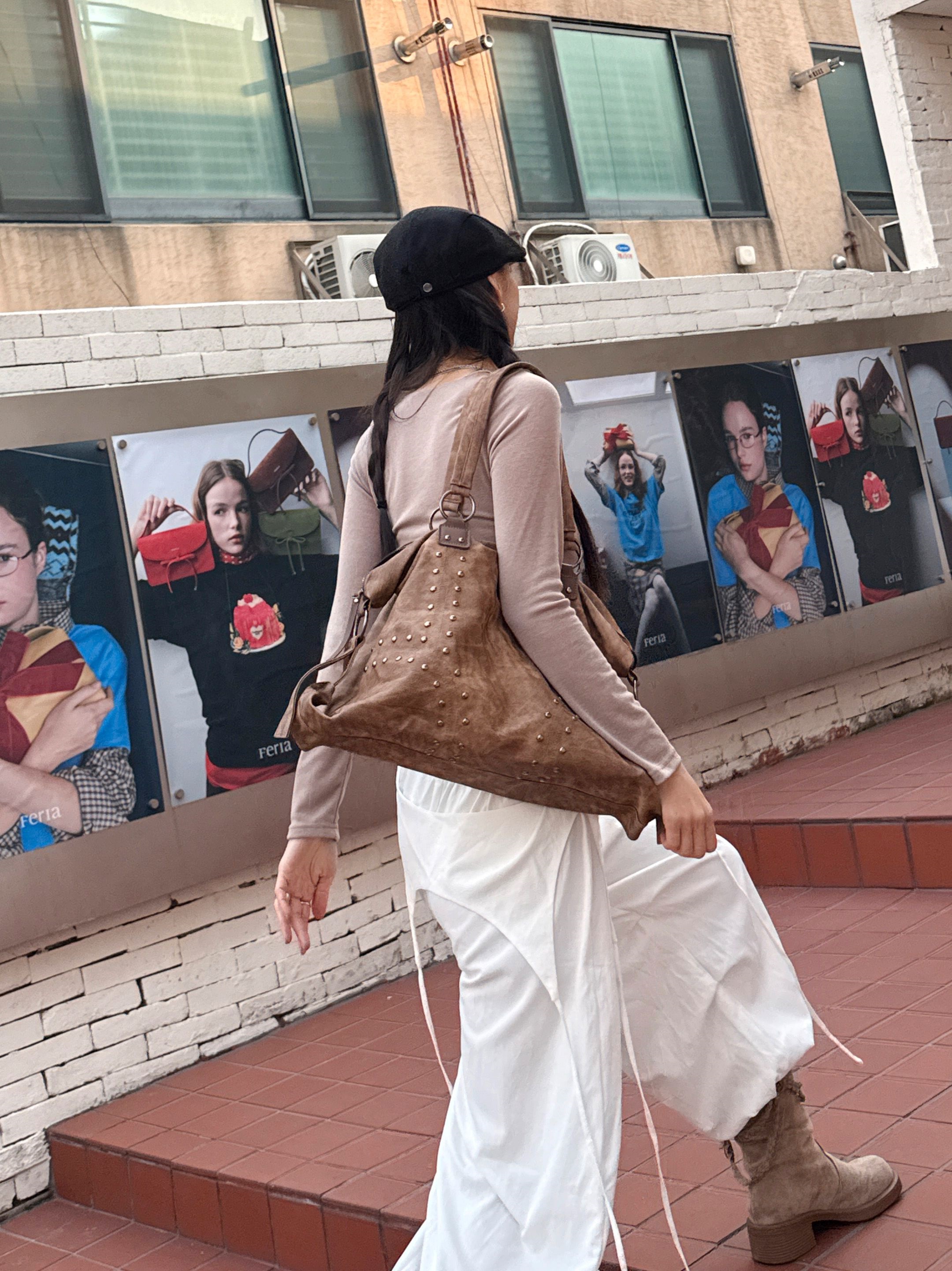 Uネックベーシックスリム長袖Tシャツ | 詳細画像9