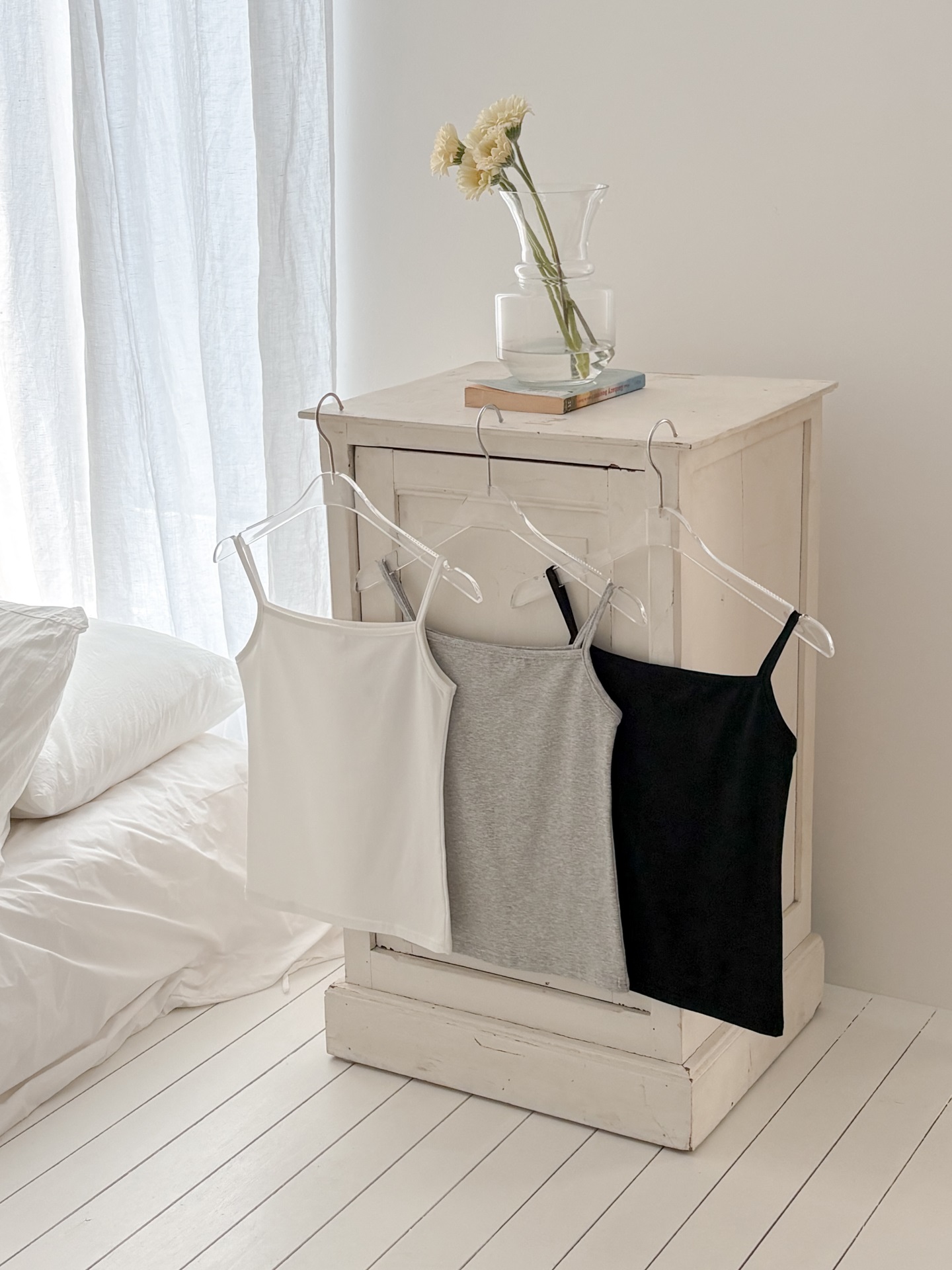 スリムワイドネック無地キャミソール | 詳細画像14