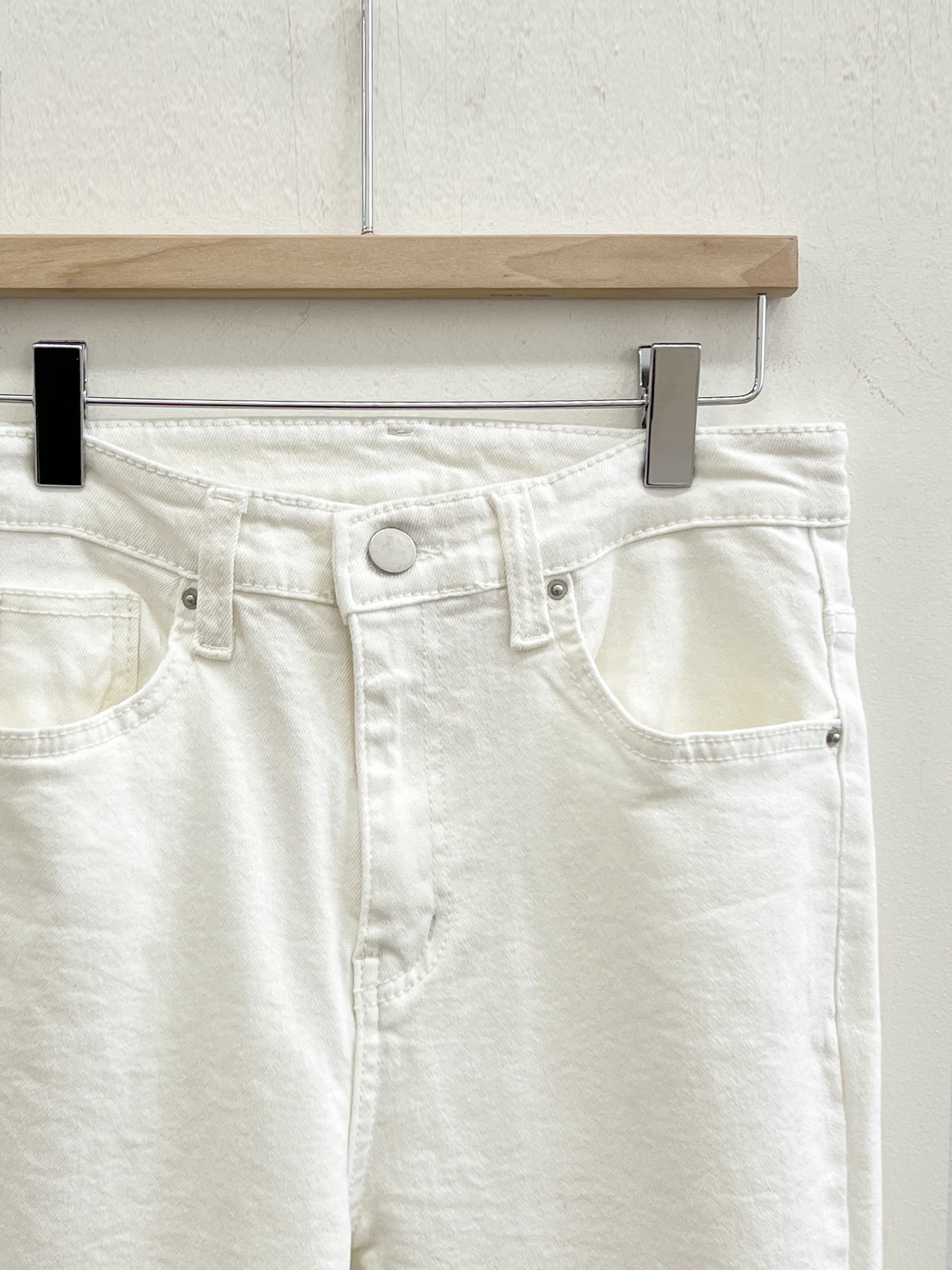 ジップアップバックルポケットスリムループバックポケットブーツカット無地パンツ | 詳細画像19