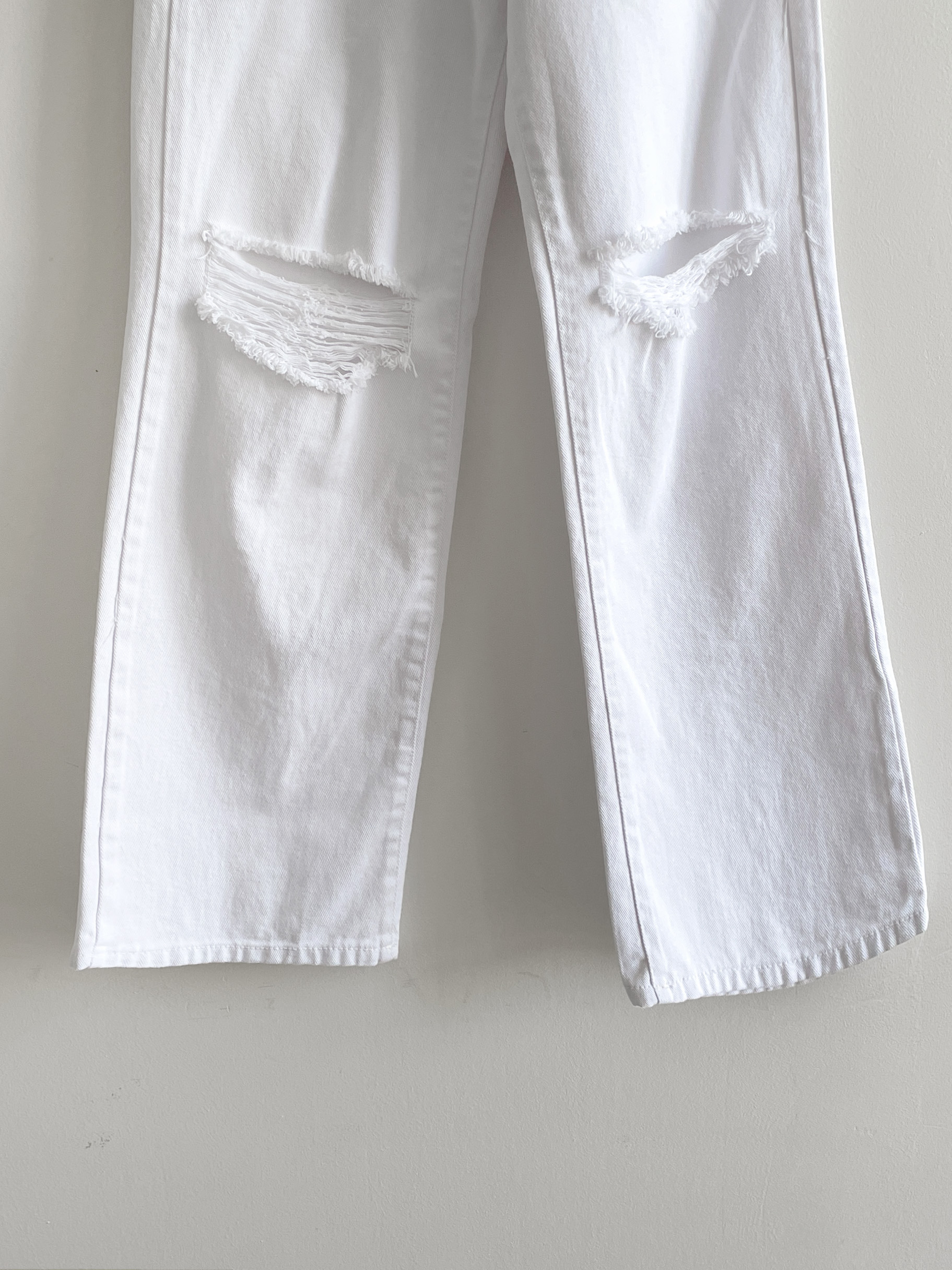 コットンジップアップスリットポケットワイドループ無地パンツ | 詳細画像16