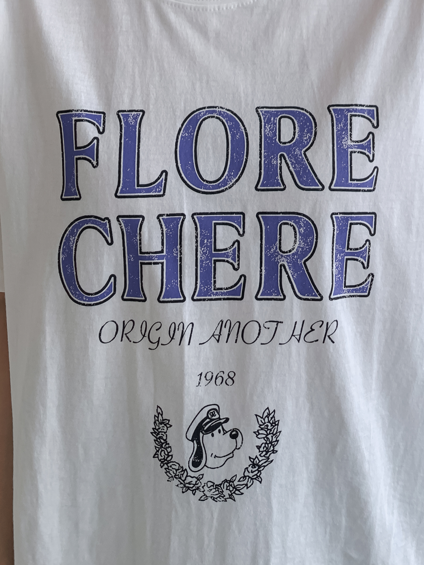 コットンラウンドネックルーズ半袖レタリングTシャツ | 詳細画像13