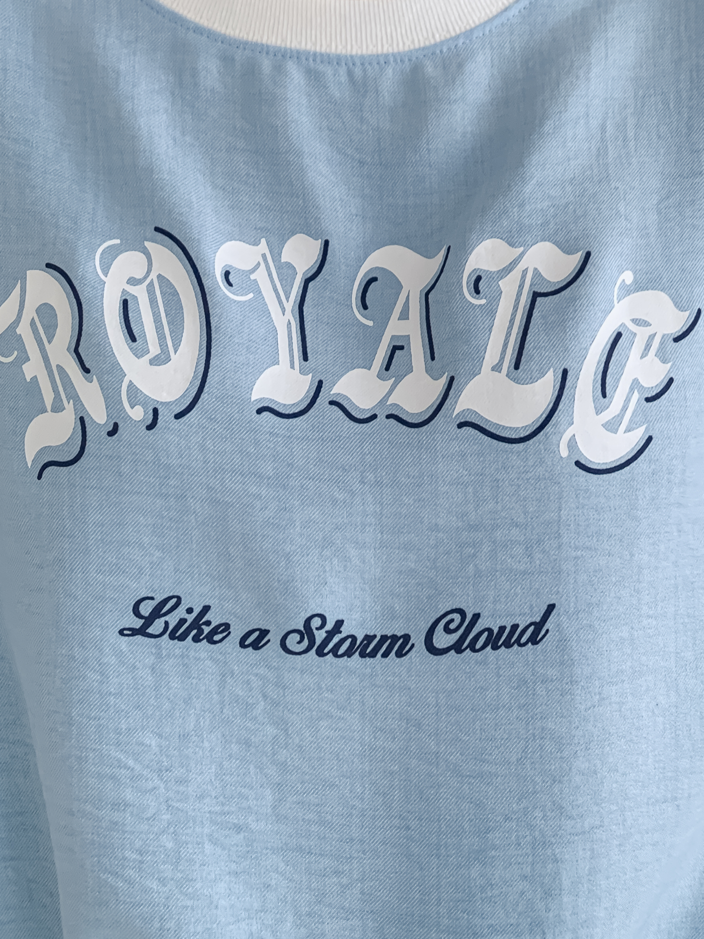 配色ルーズ半袖ドロップショルダーレタリングスウェット | 詳細画像6